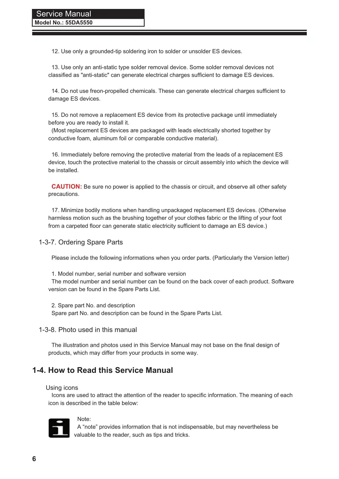 Haier 55DA5550 Service Manual Manual pdf 7 page image