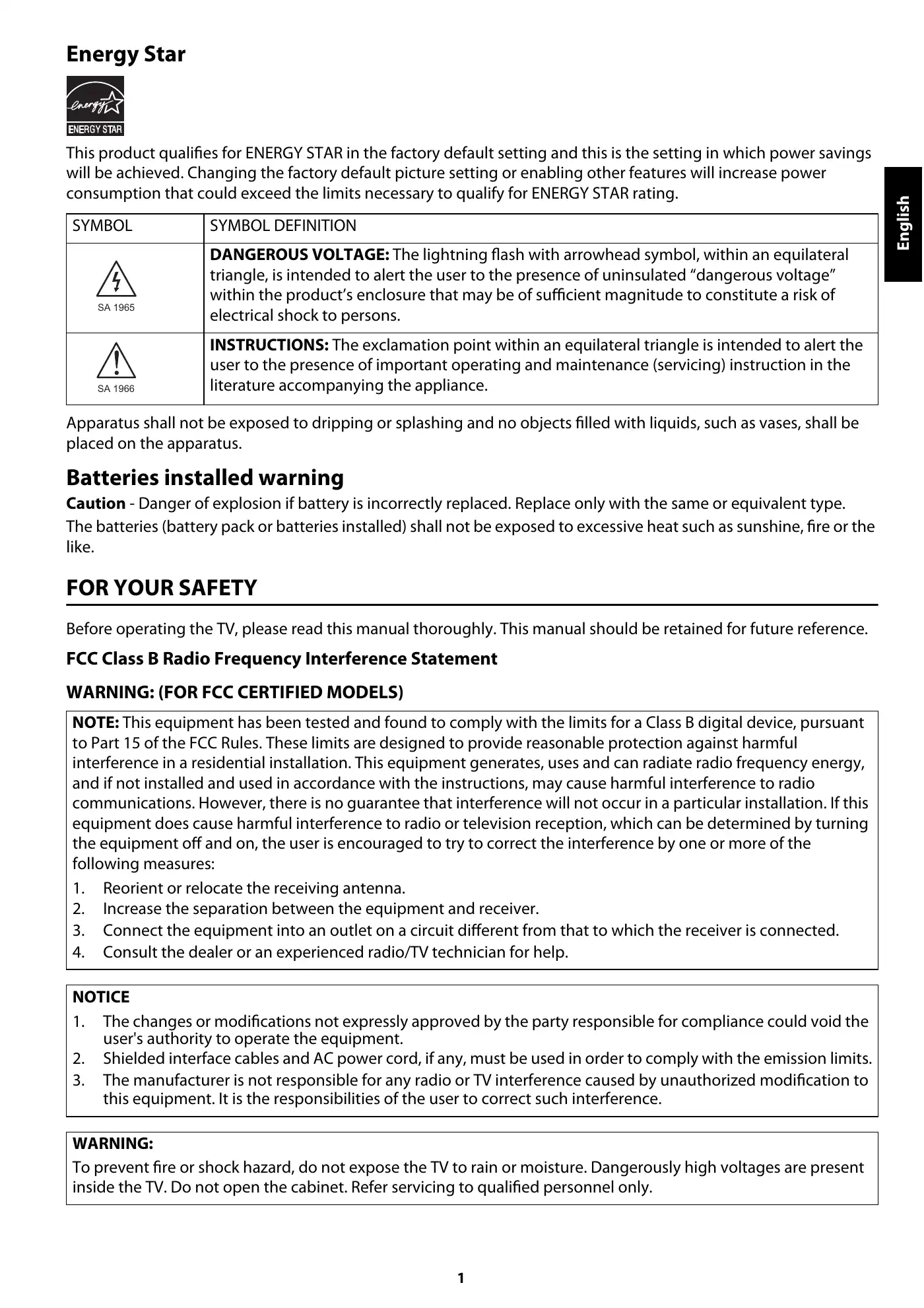 Haier 65UF2505 User Manual Manual pdf 3 page image