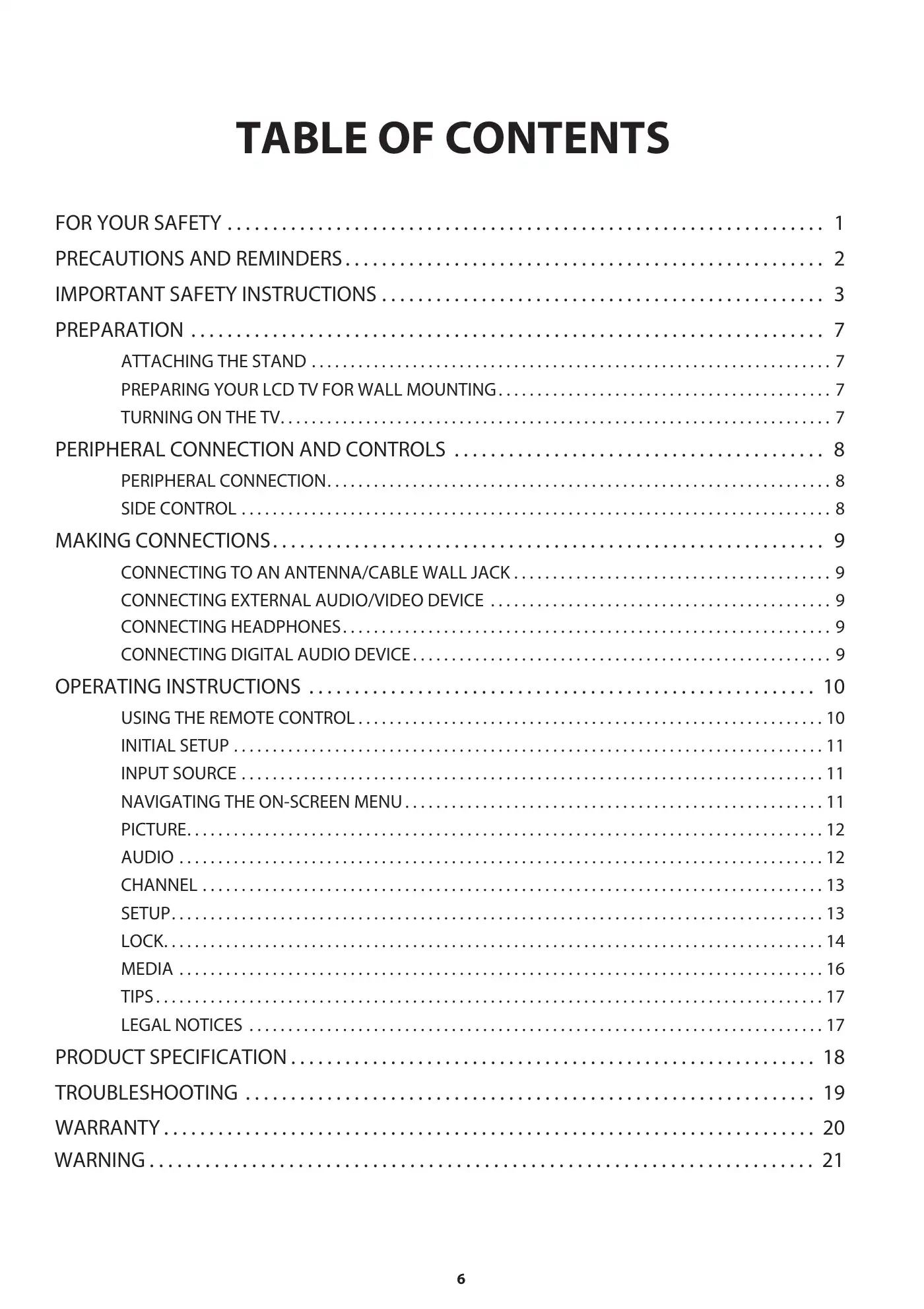 Haier 65UF2505 User Manual Manual pdf 8 page image