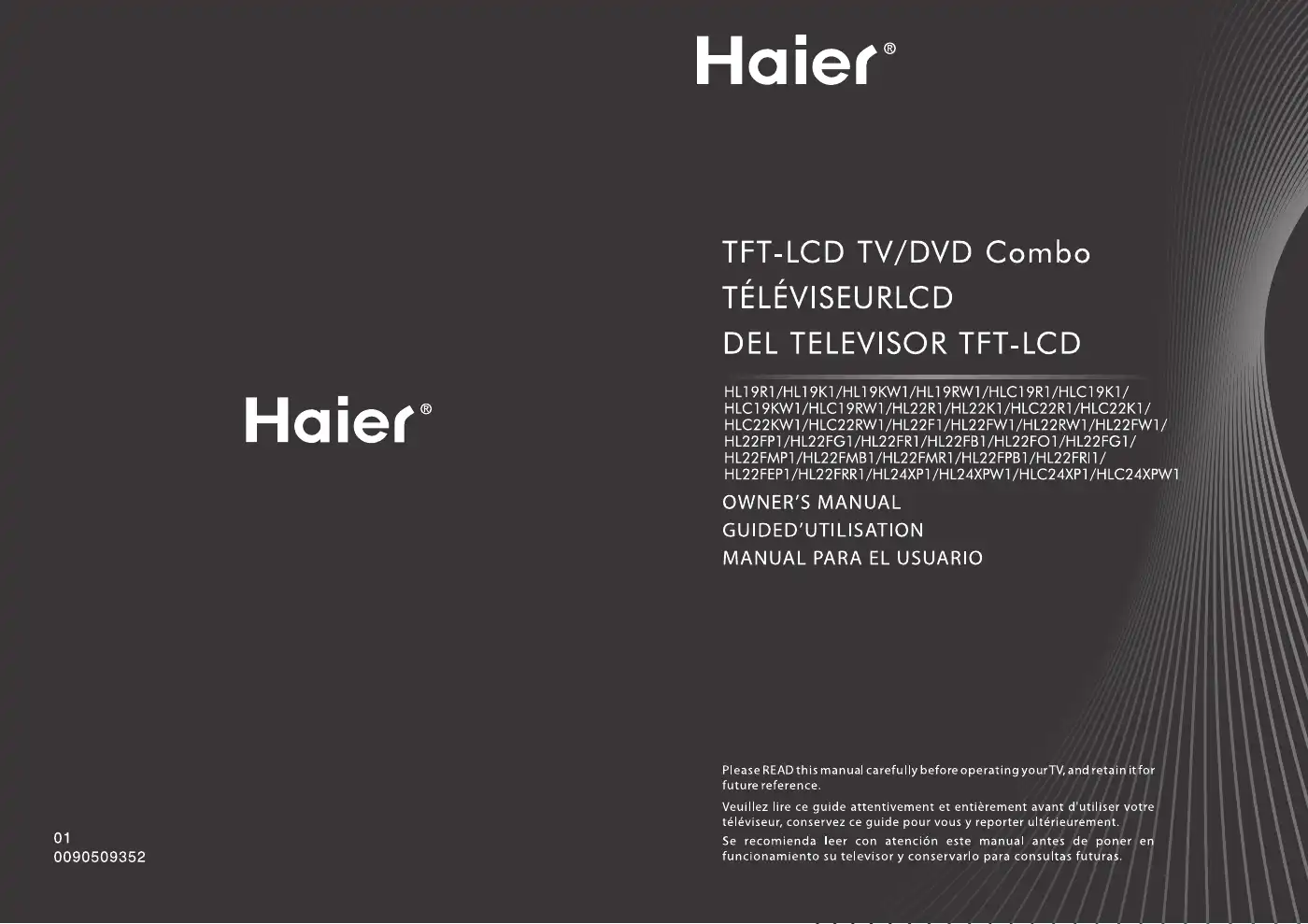 Haier HL24XP1 User Manual Manual pdf 1 page image