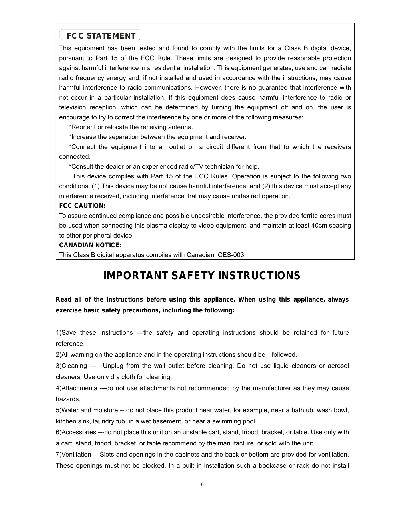 Haier HL19R Service Manual Manual pdf 6 page image