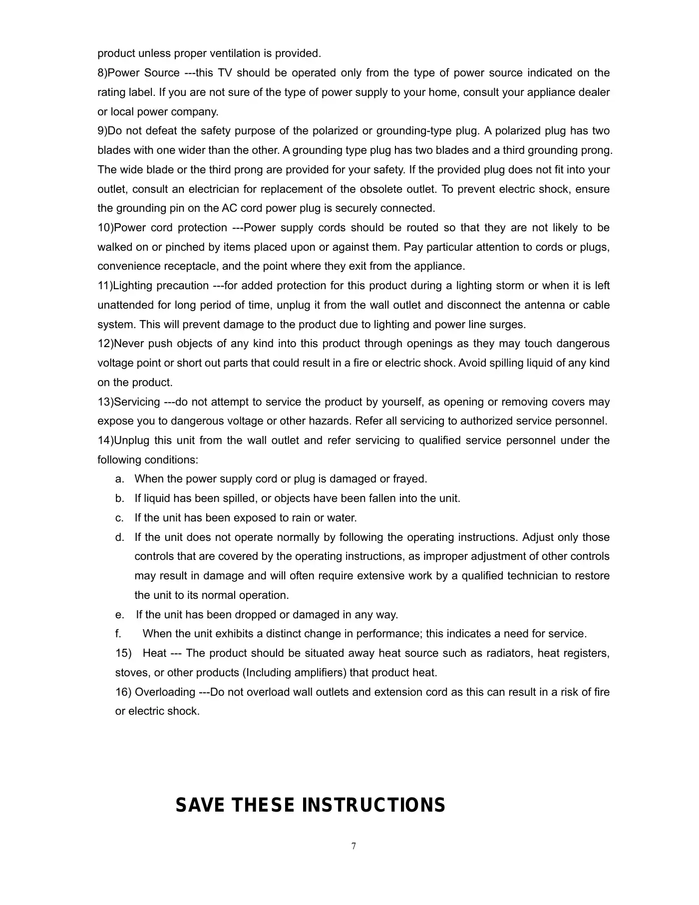Haier HL19R Service Manual Manual pdf 7 page image