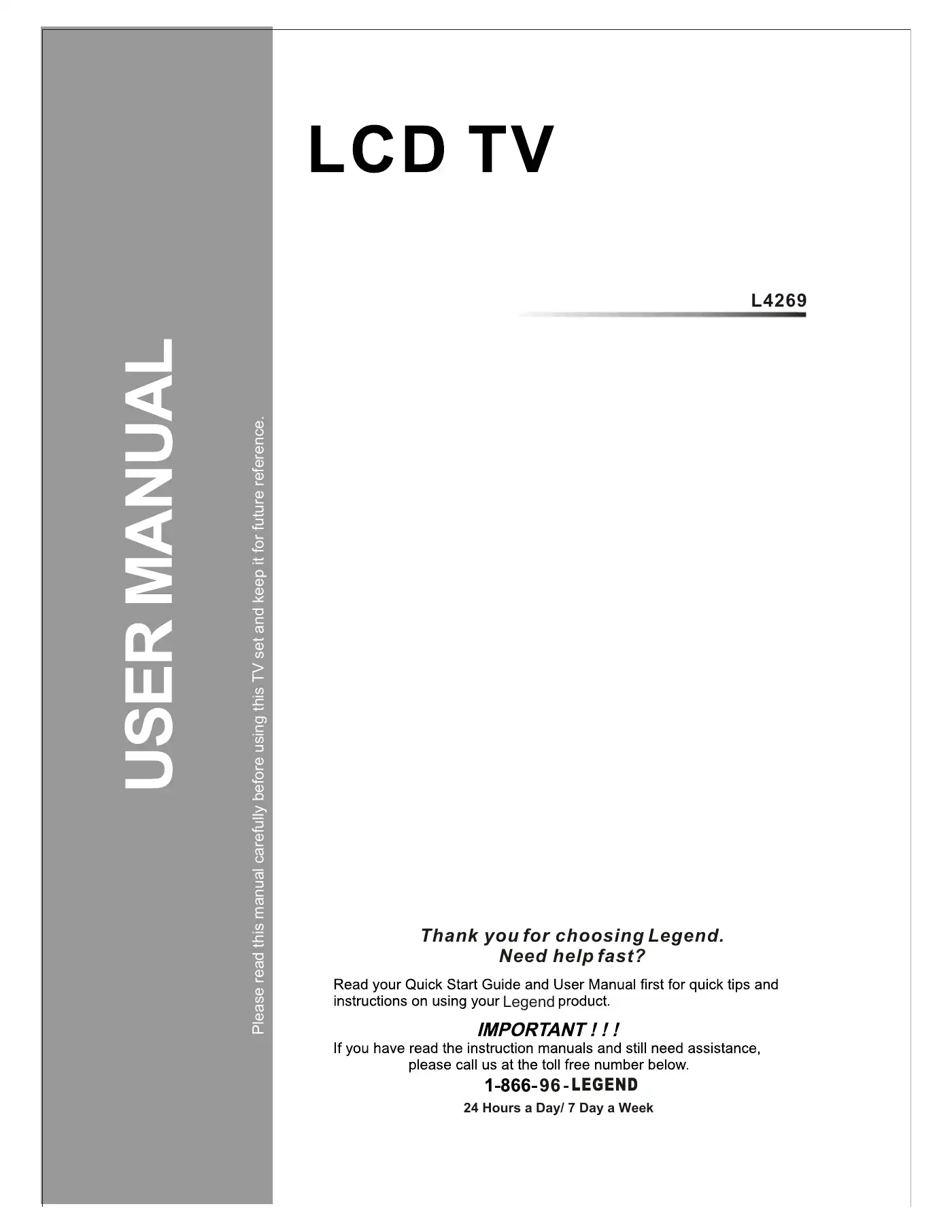 Haier L4269 User Manual Manual pdf 1 page image
