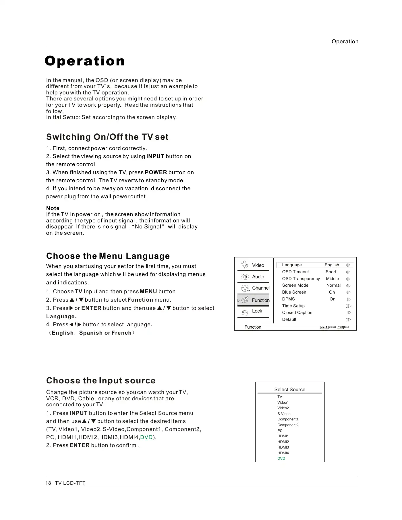 Haier HLC26R1 Owner's Manual Manual pdf 18 page image