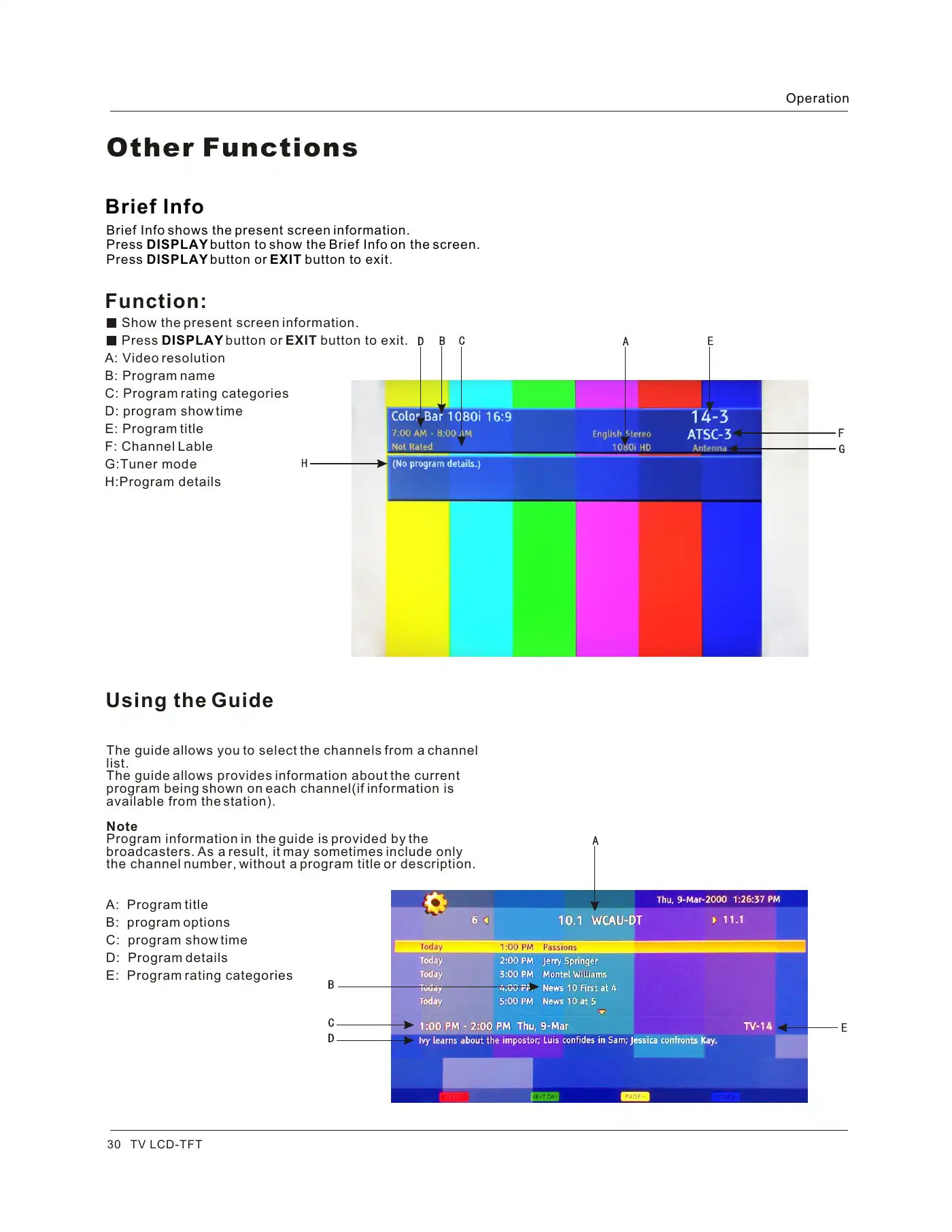 Haier HLC26R1 Owner's Manual Manual pdf 30 page image