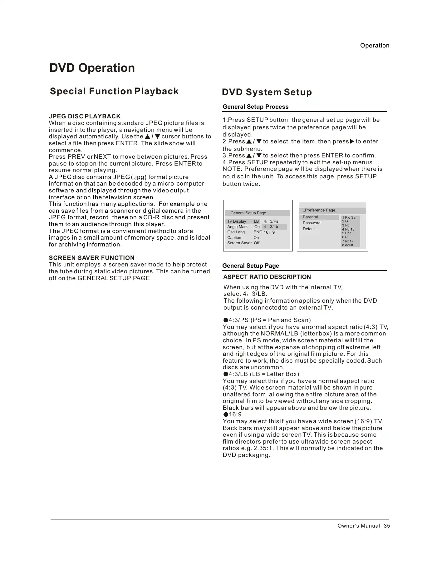 Haier HLC26R1 Owner's Manual Manual pdf 35 page image