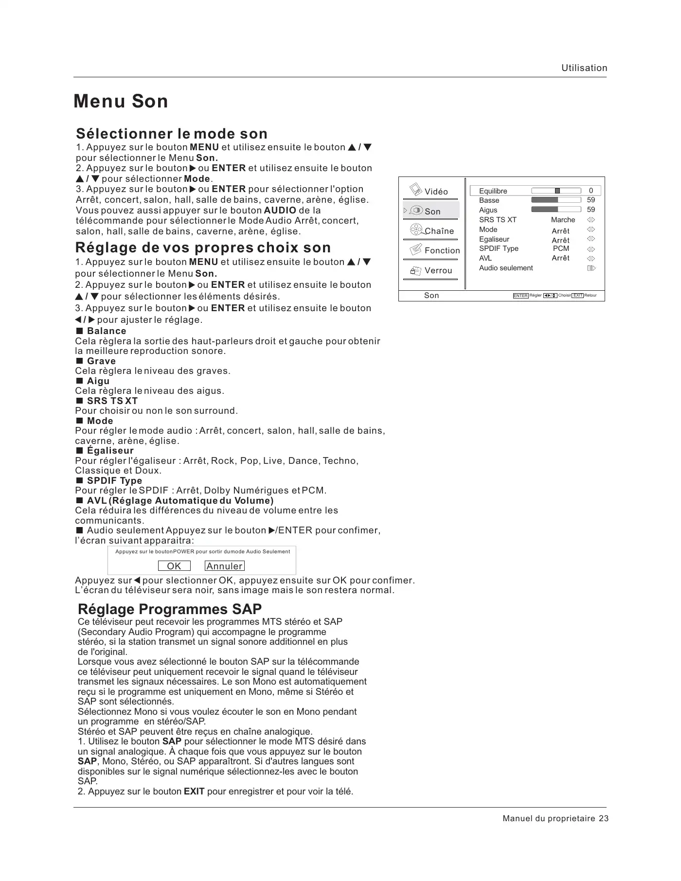 Haier HLC26R1 Owner's Manual Manual pdf 65 page image