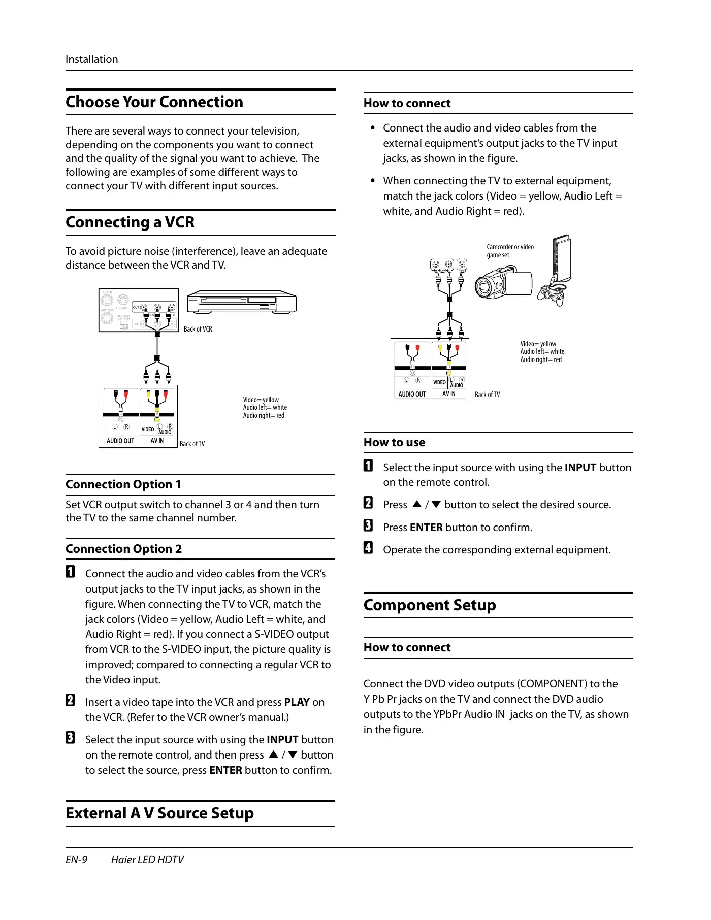 Haier HL32XSL2 Owner's Manual Manual pdf 10 page image