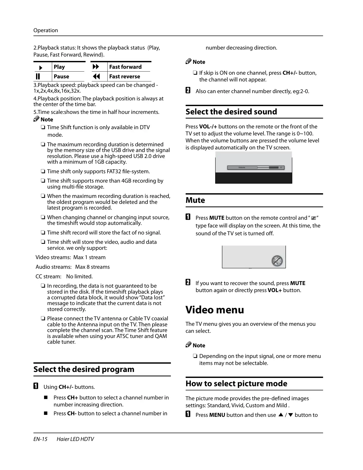Haier HL32XSL2 Owner's Manual Manual pdf 16 page image