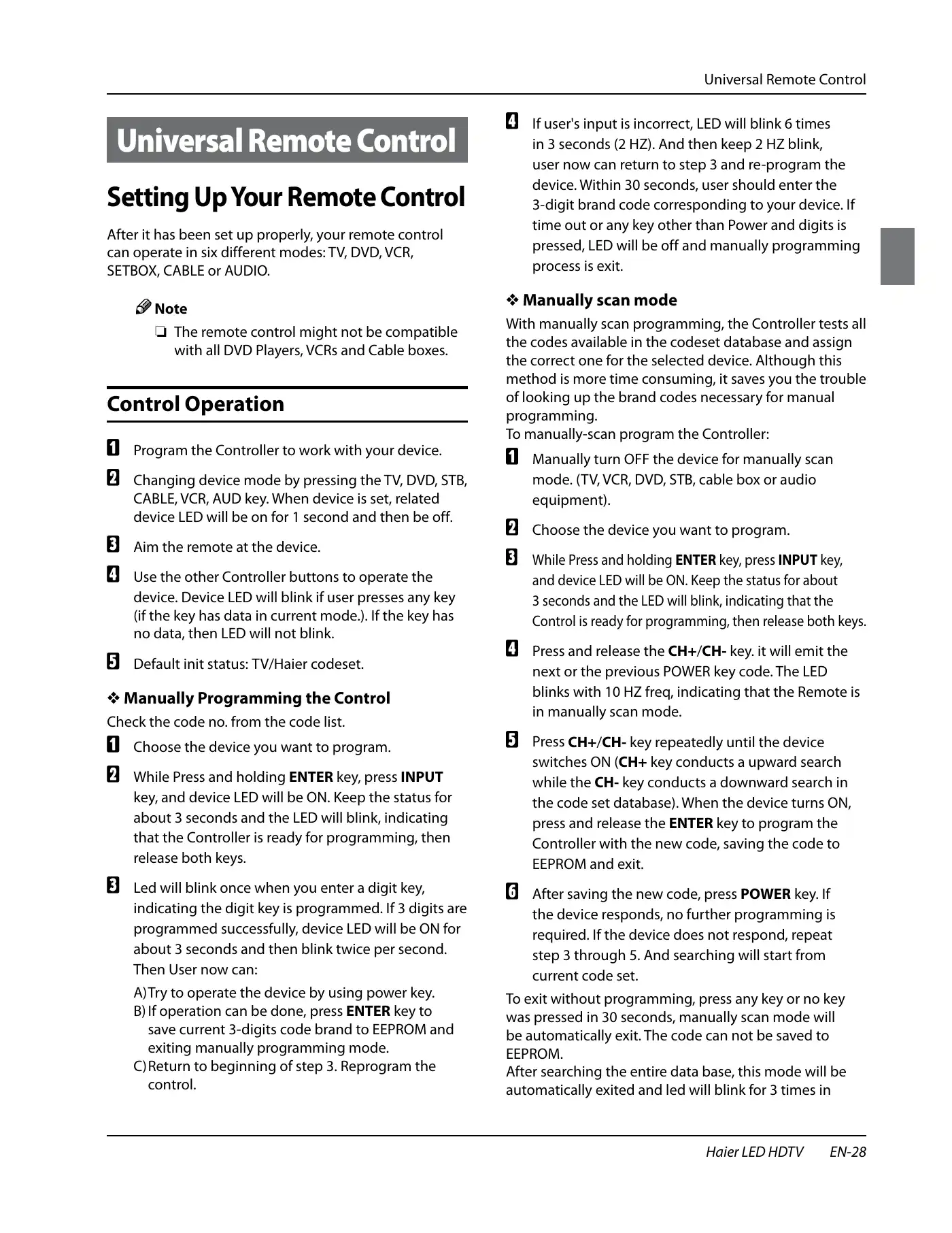Haier HL32XSL2 Owner's Manual Manual pdf 29 page image