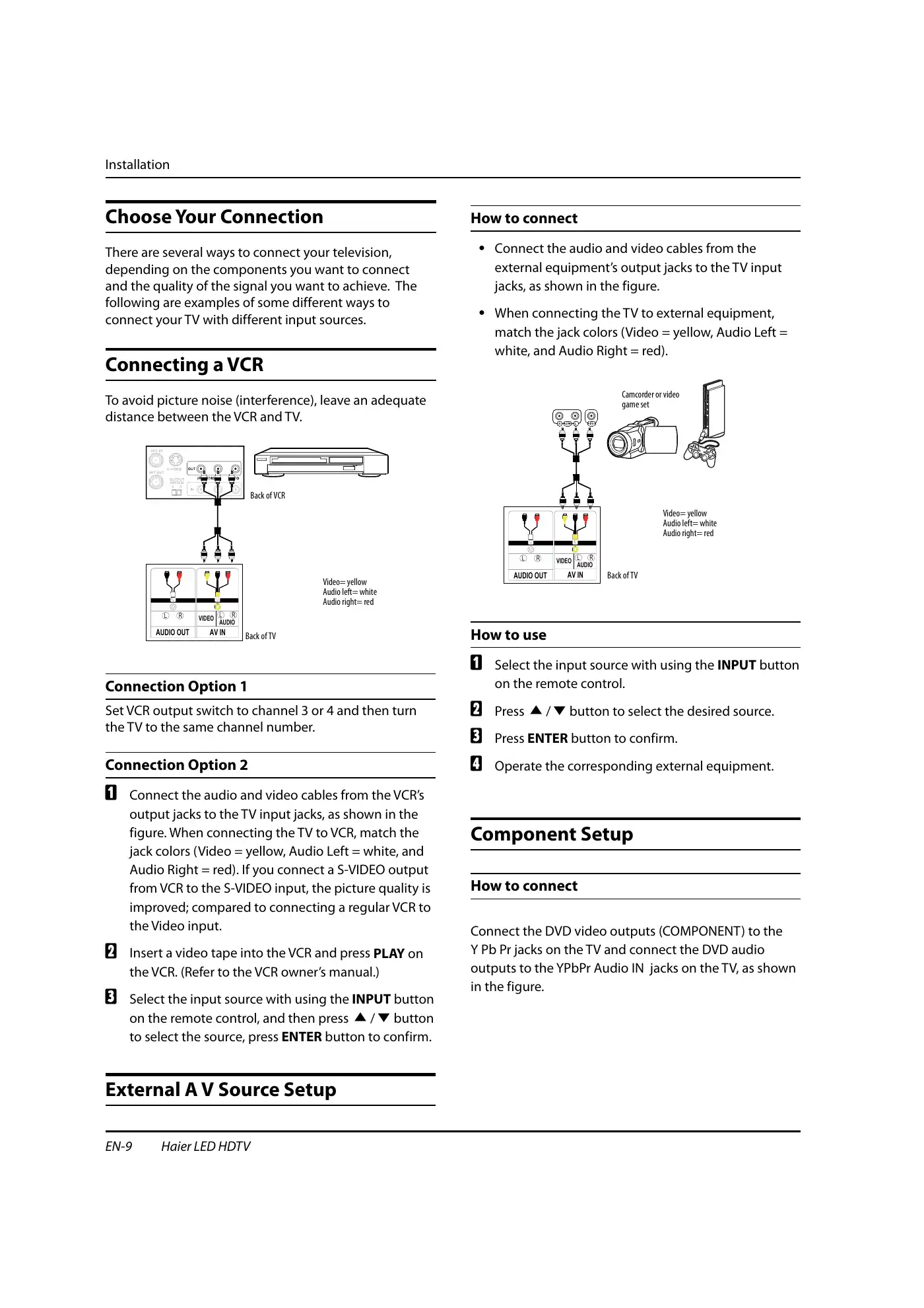 Haier HL32XSL2a Owner's Manual Manual pdf 10 page image