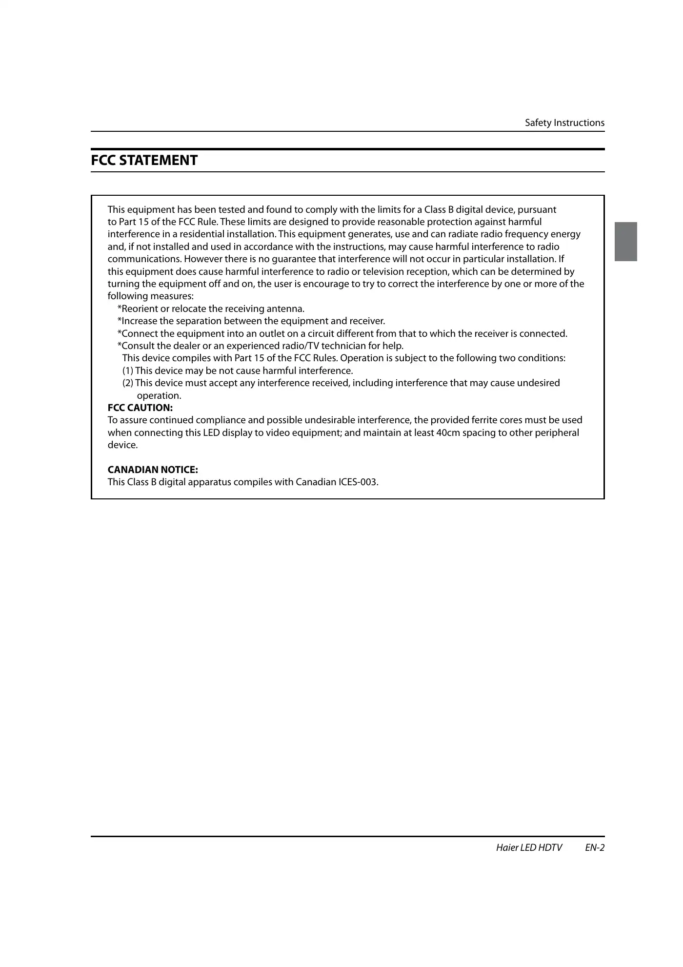 Haier HL32XSL2a Owner's Manual Manual pdf 3 page image