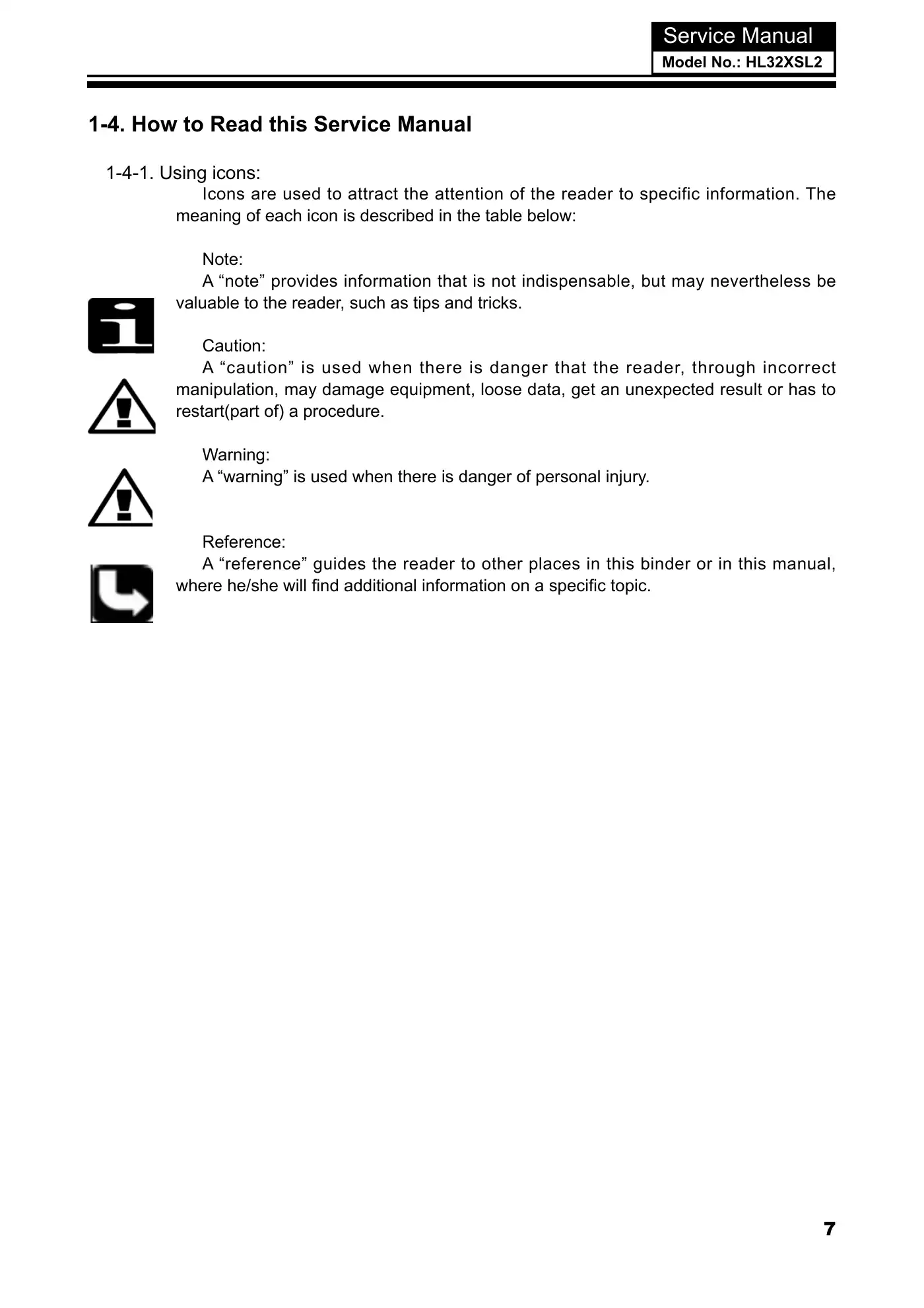 Haier HL32XSL2 Service Manual Manual pdf 8 page image
