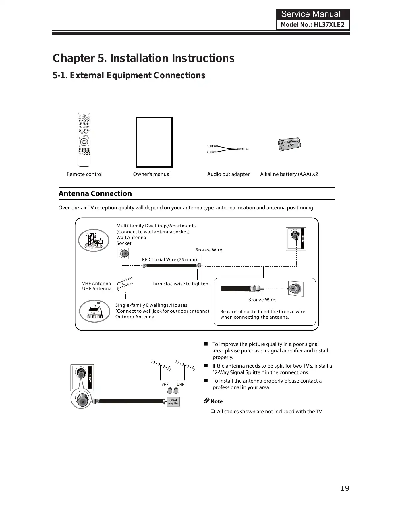 Haier HL37XLE2 Service Manual Manual pdf 20 page image