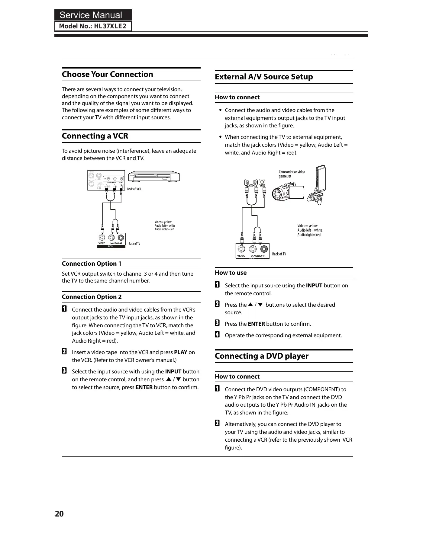 Haier HL37XLE2 Service Manual Manual pdf 21 page image