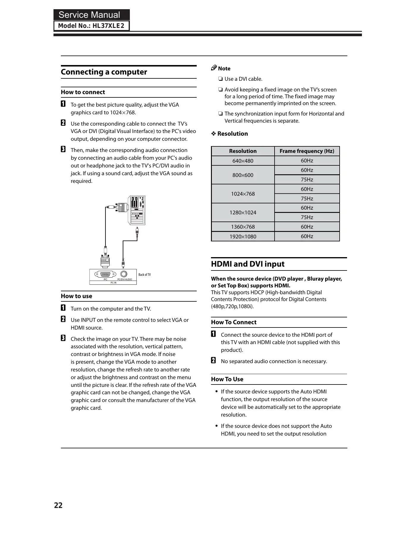 Haier HL37XLE2 Service Manual Manual pdf 23 page image