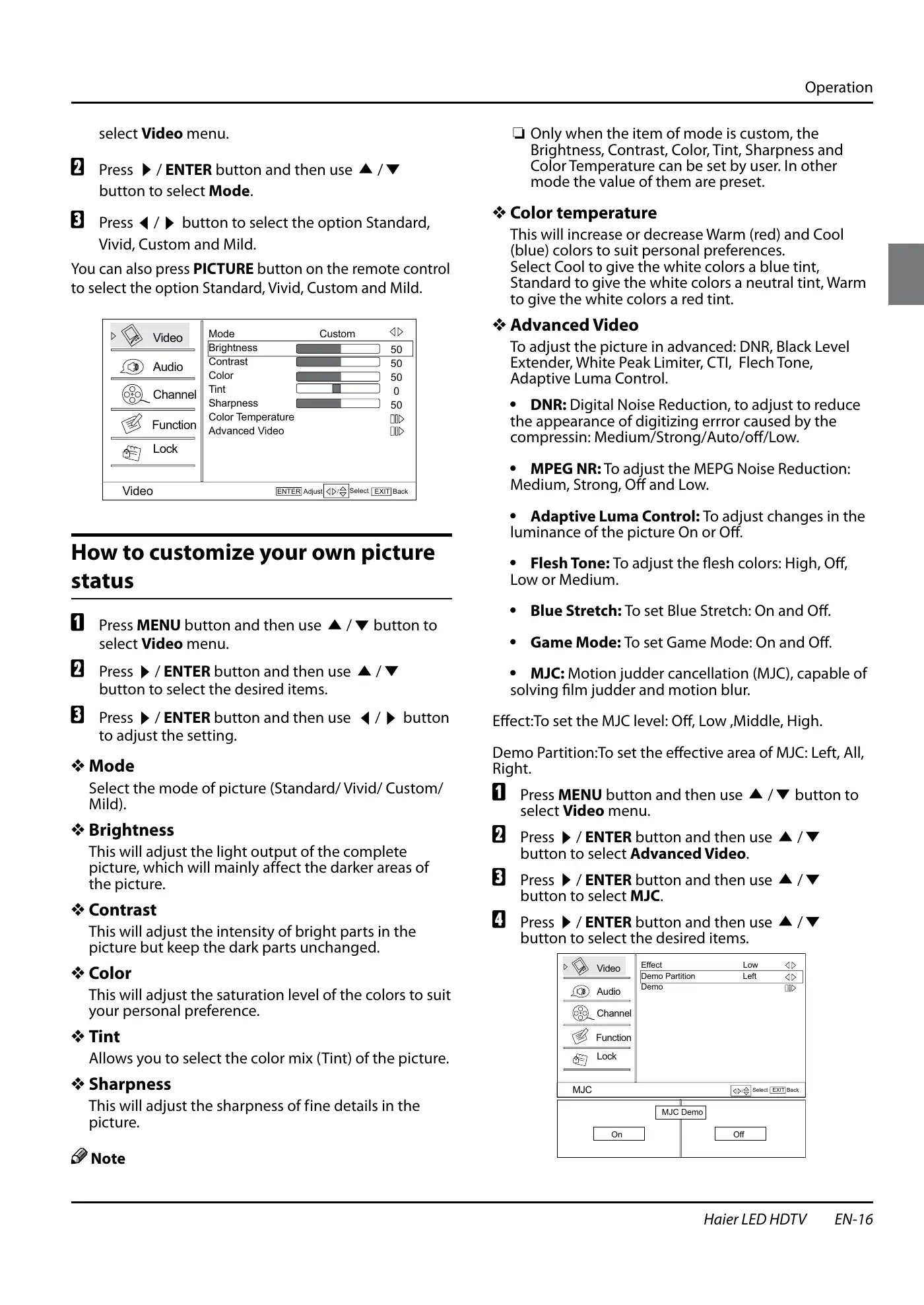 Haier HL40XSL2a Owner's Manual Manual pdf 17 page image