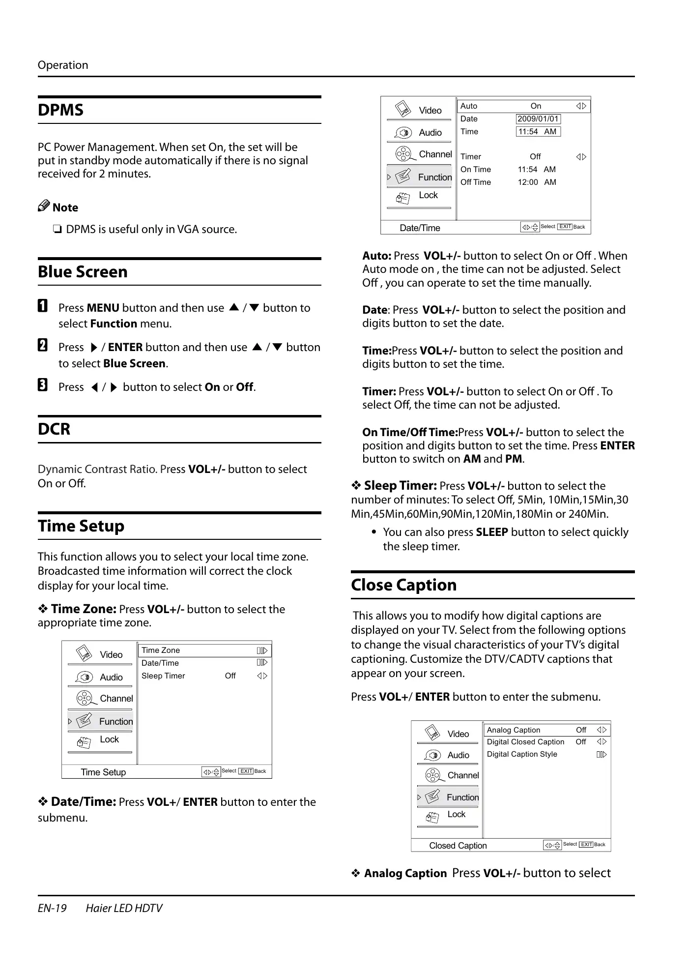 Haier HL40XSL2a Owner's Manual Manual pdf 20 page image