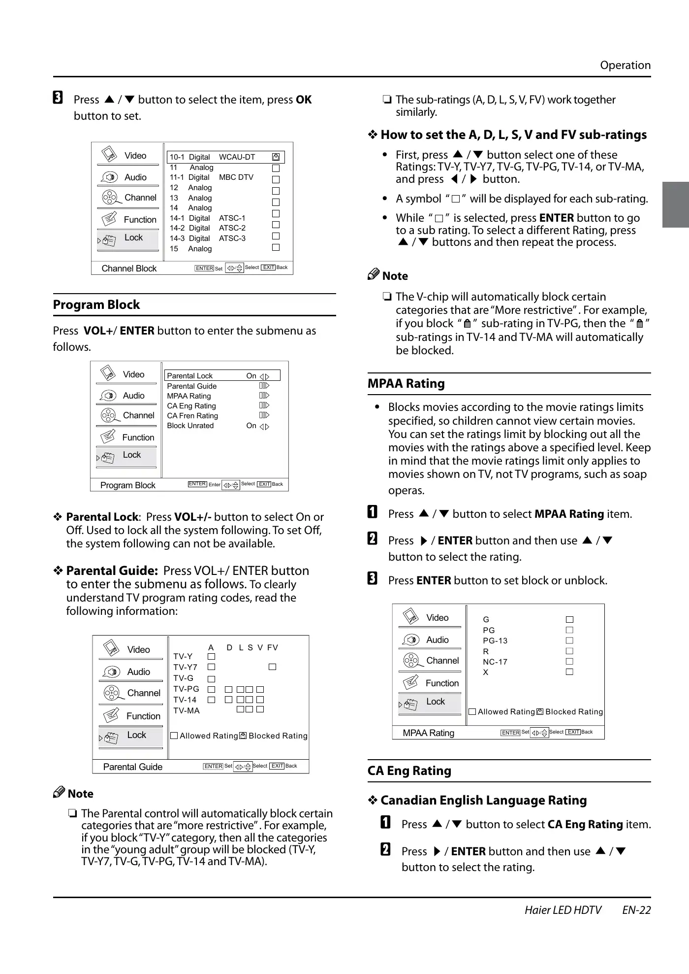 Haier HL40XSL2a Owner's Manual Manual pdf 23 page image