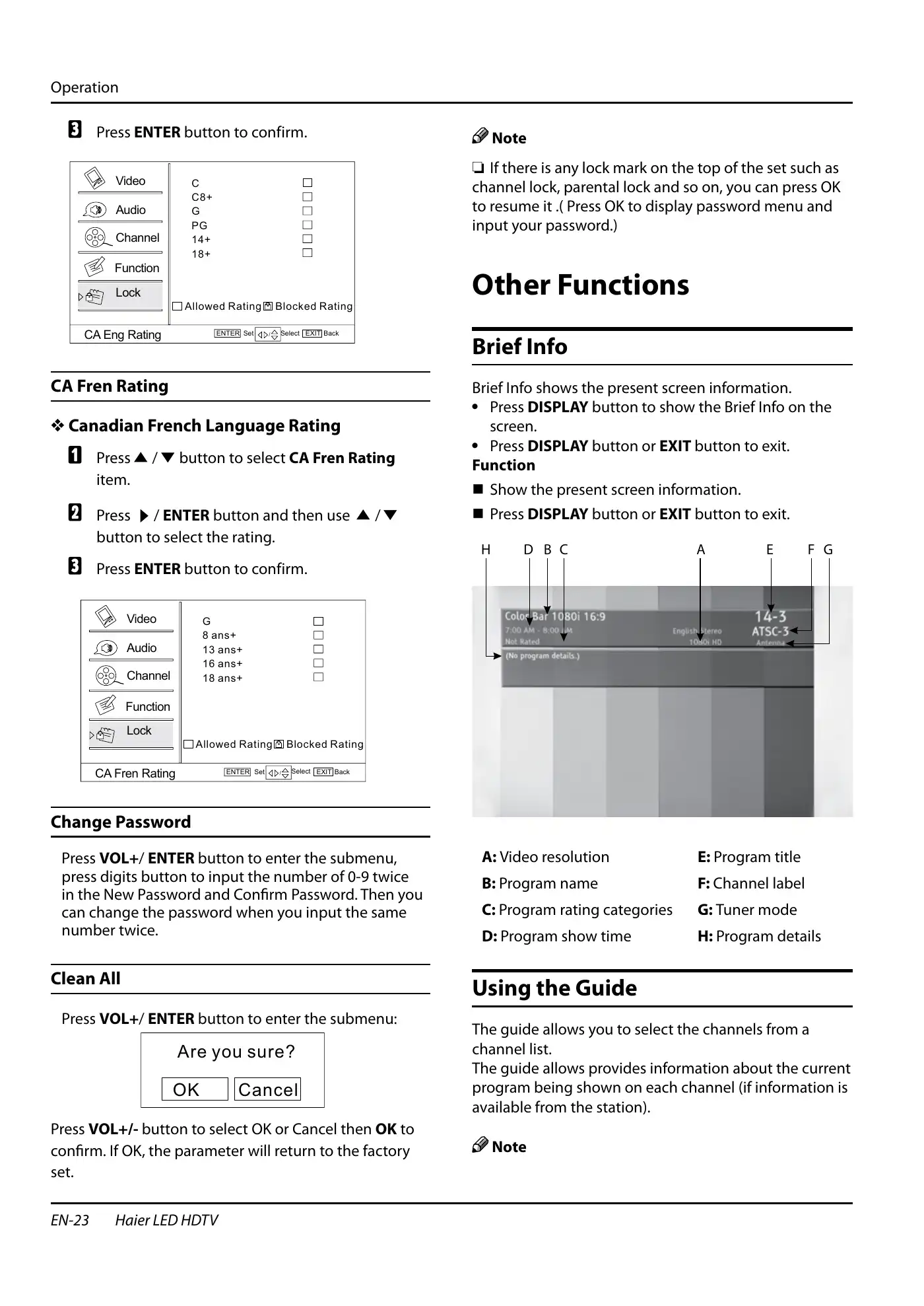 Haier HL40XSL2a Owner's Manual Manual pdf 24 page image