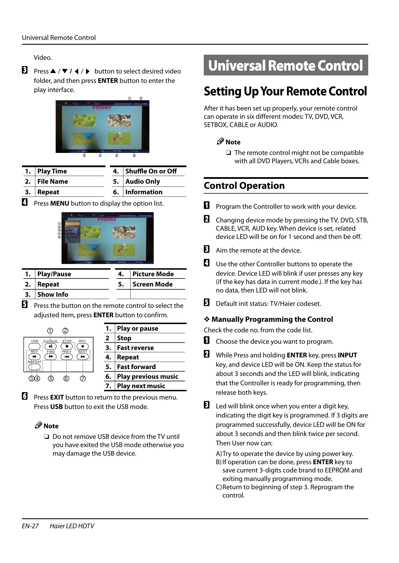 Haier HL40XSL2a Owner's Manual Manual pdf 28 page image