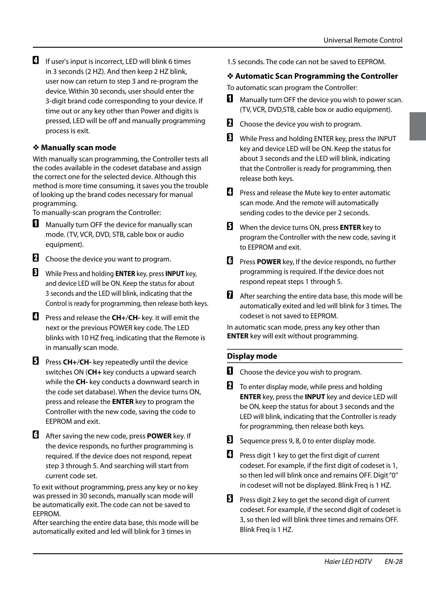 Haier HL40XSL2a Owner's Manual Manual pdf 29 page image