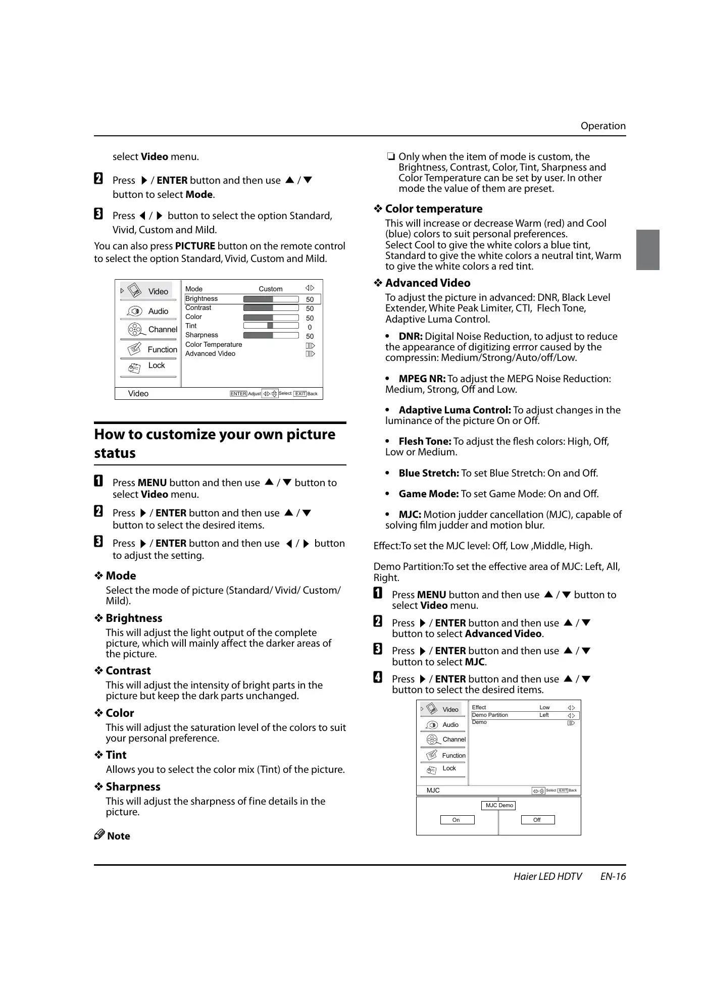 Haier HL40XSL2b Owner's Manual Manual pdf 17 page image