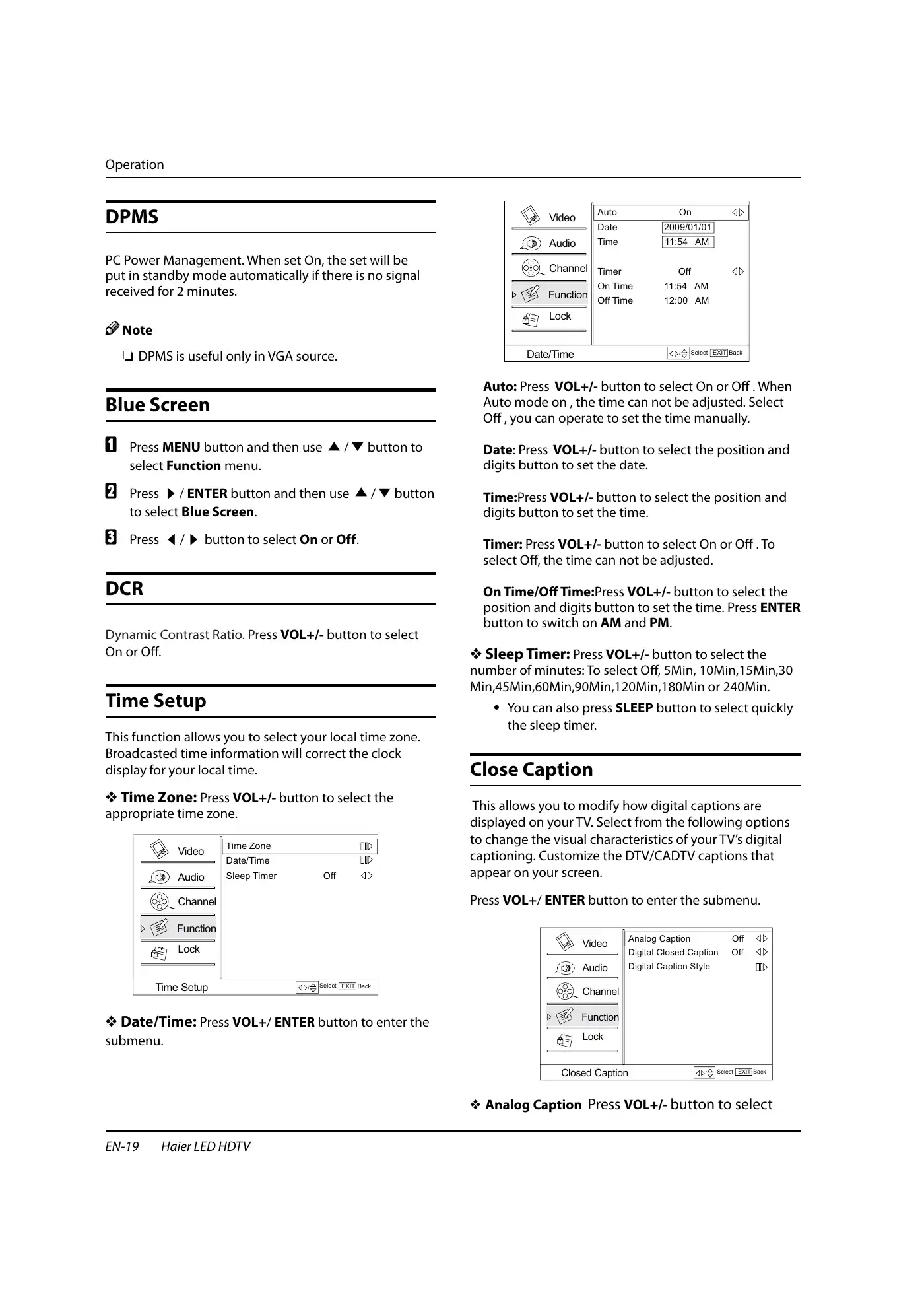 Haier HL40XSL2b Owner's Manual Manual pdf 20 page image