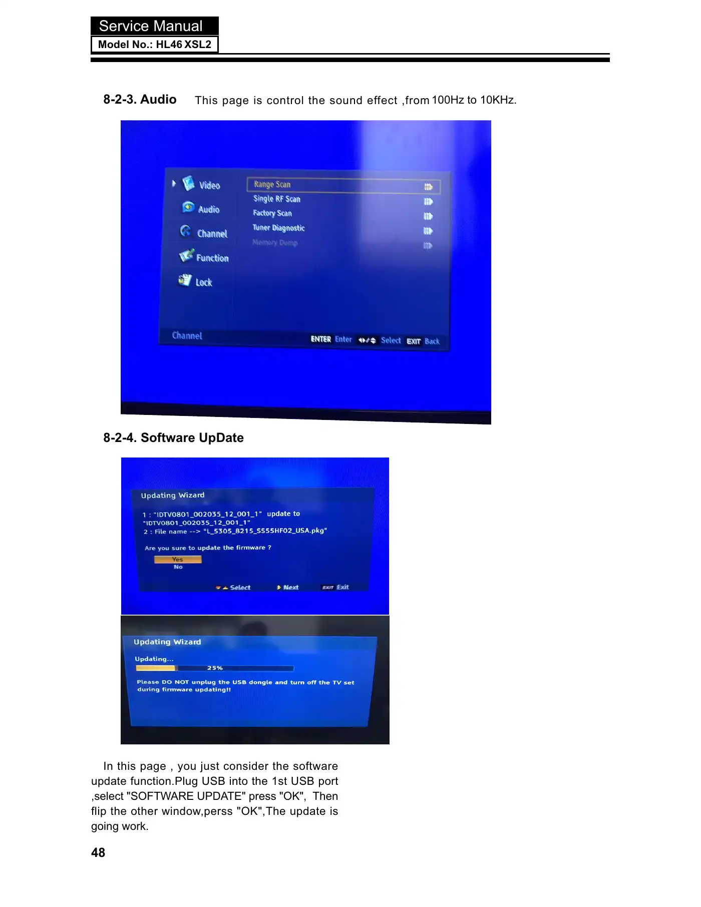 Haier HL46XSL2 Service Manual Manual pdf 50 page image