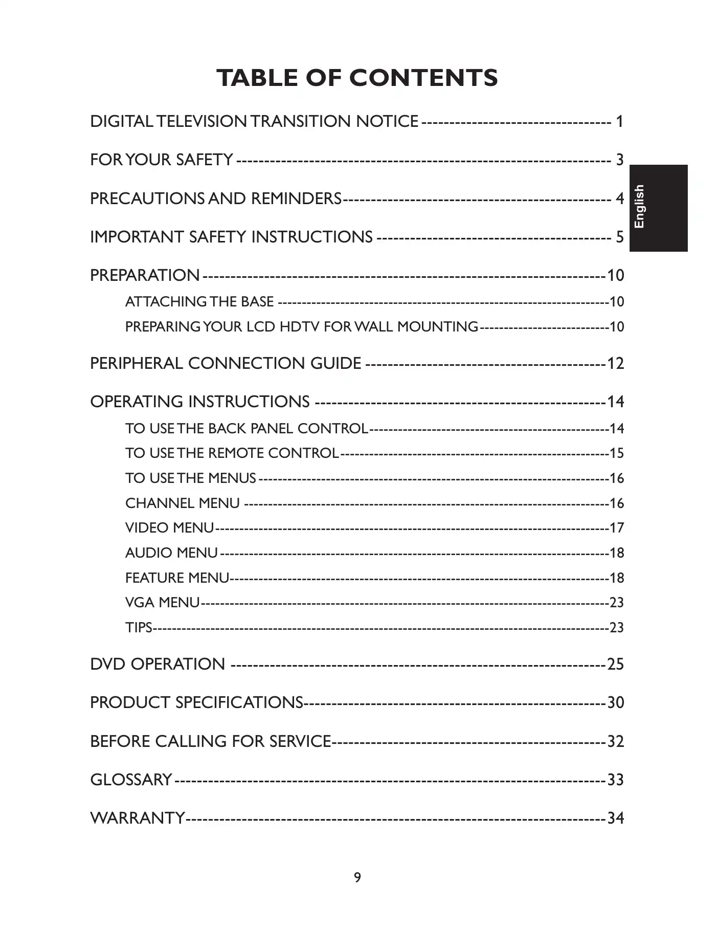 Haier HLC24XLP2 User Manual Manual pdf 9 page image