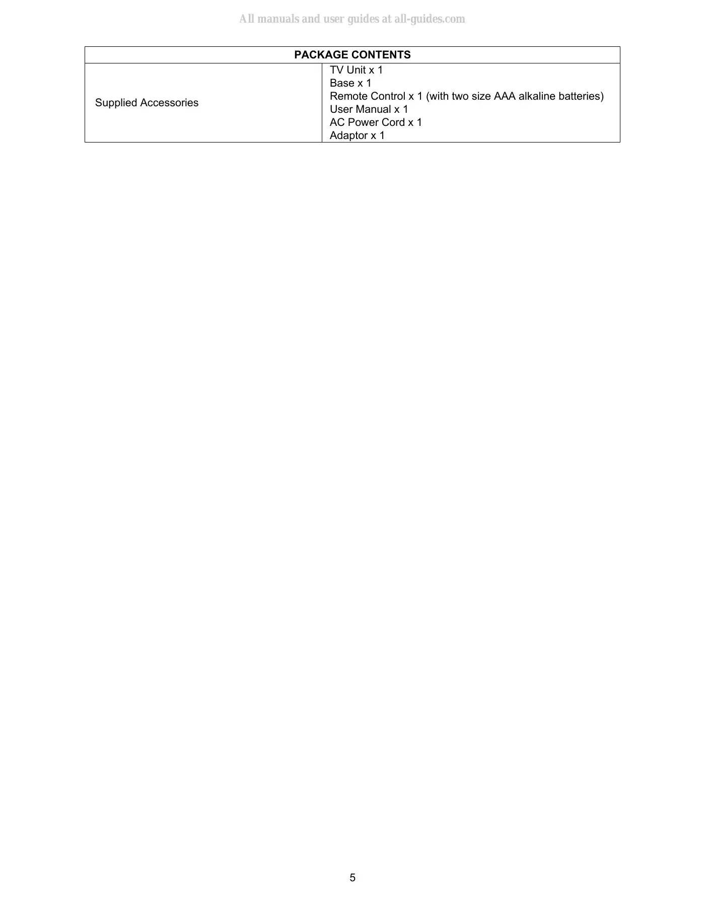 Haier HLC24XLP Service Manual Manual pdf 5 page image