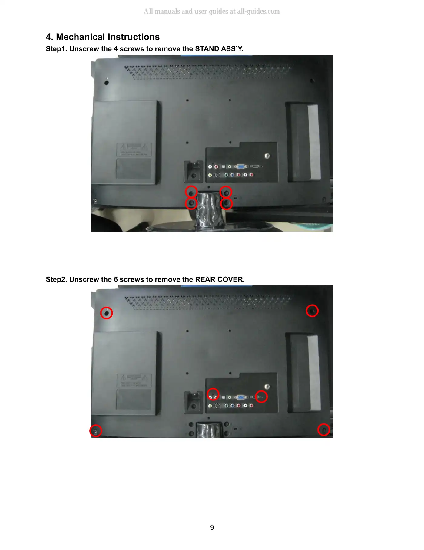 Haier HLC24XLP Service Manual Manual pdf 9 page image