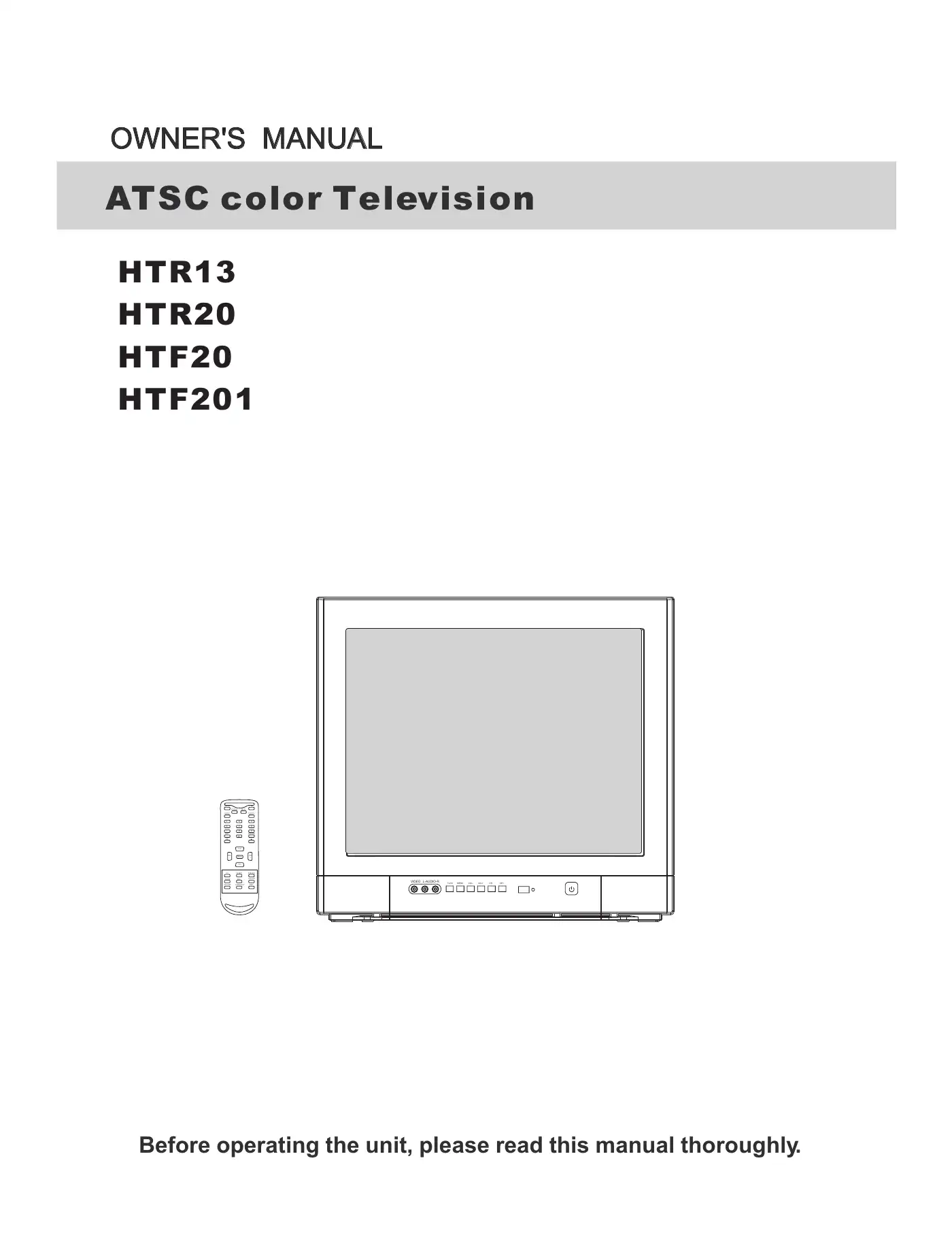 Haier HTF20 Owner's Manual Manual pdf 1 page image