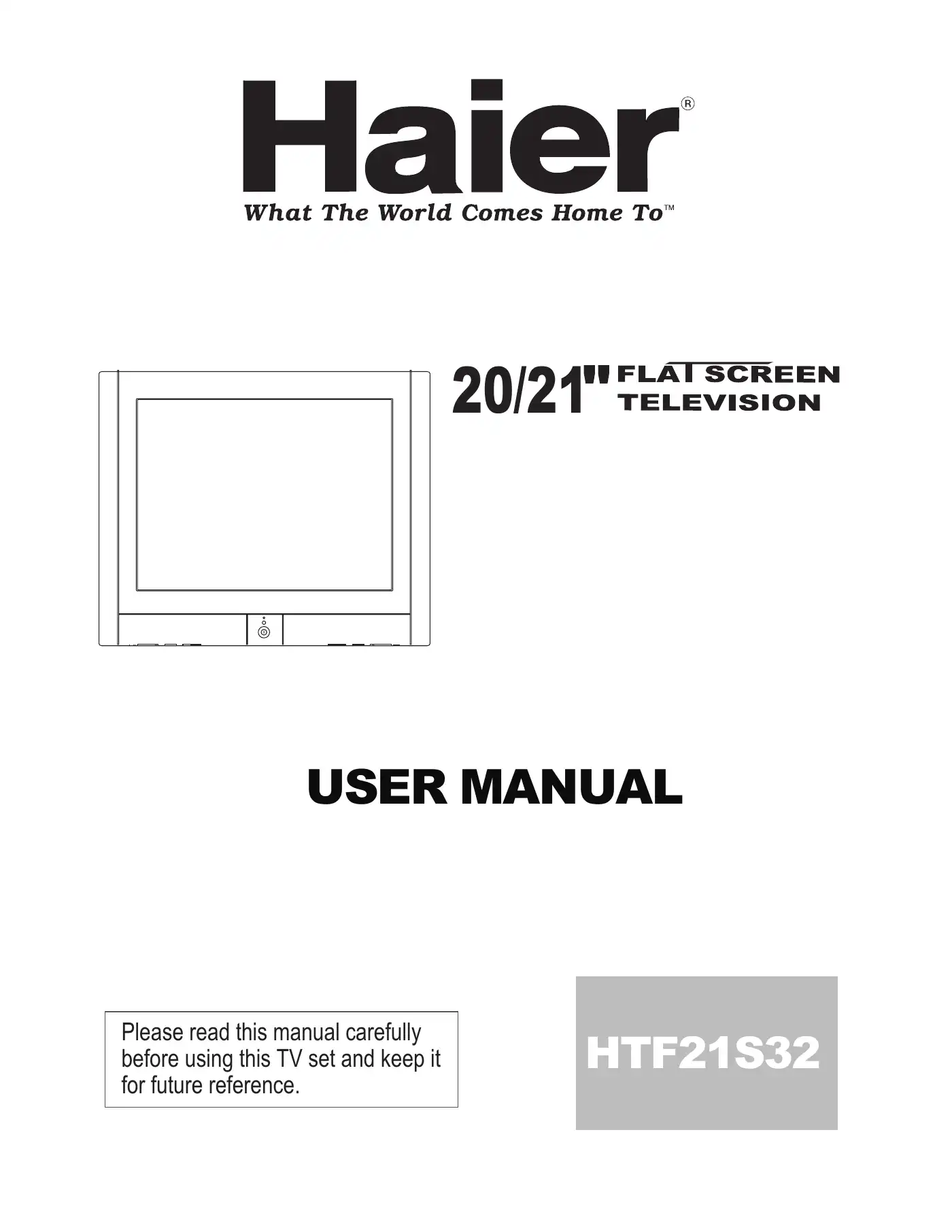 Haier HTF21S32 User Manual Manual pdf 1 page image