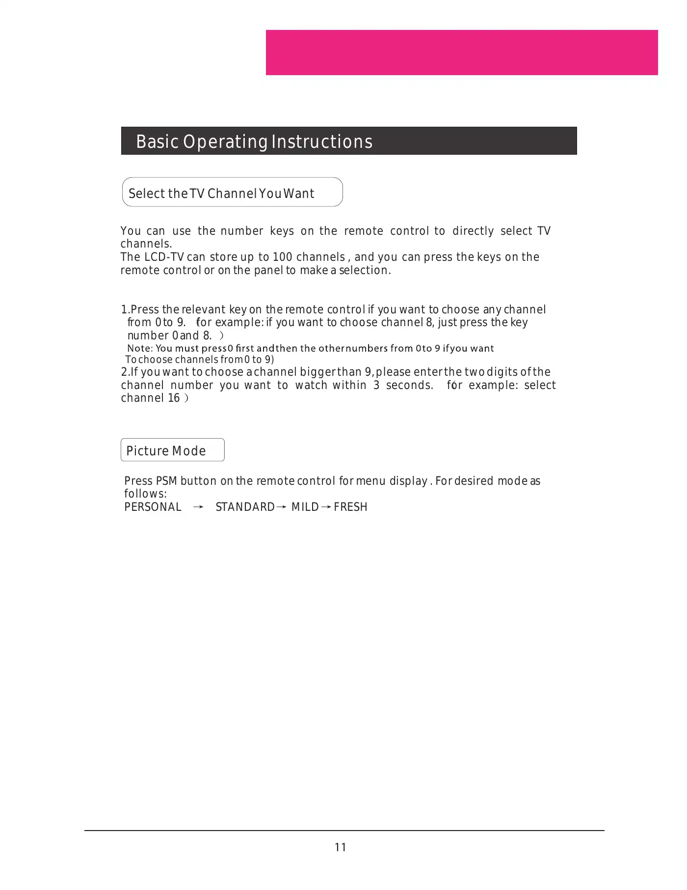 Haier L22A11W User Manual Manual pdf 14 page image