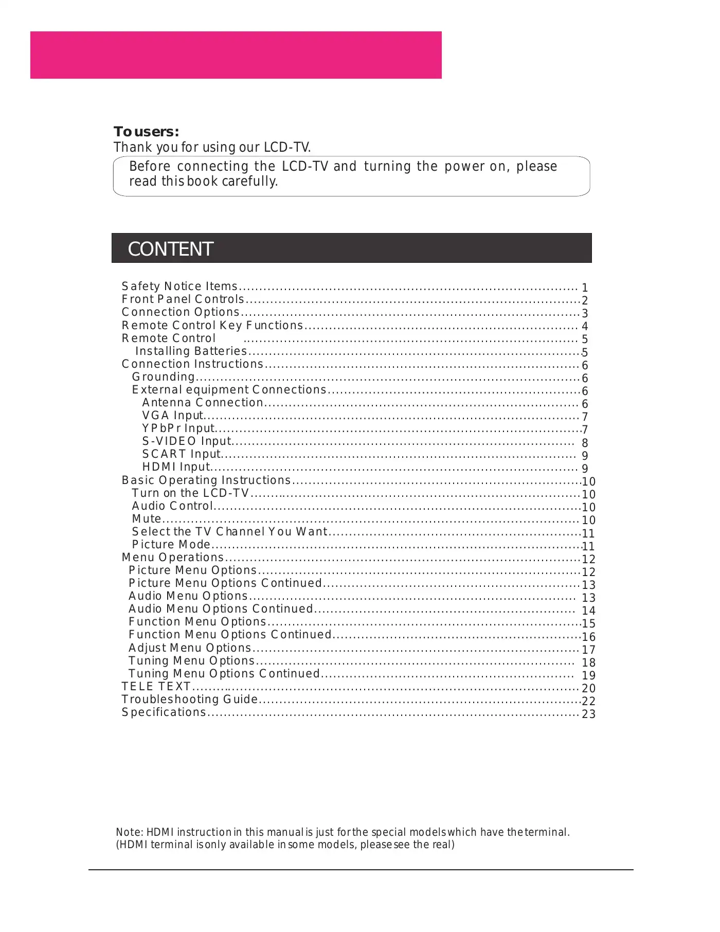 Haier L22A11W User Manual Manual pdf 3 page image