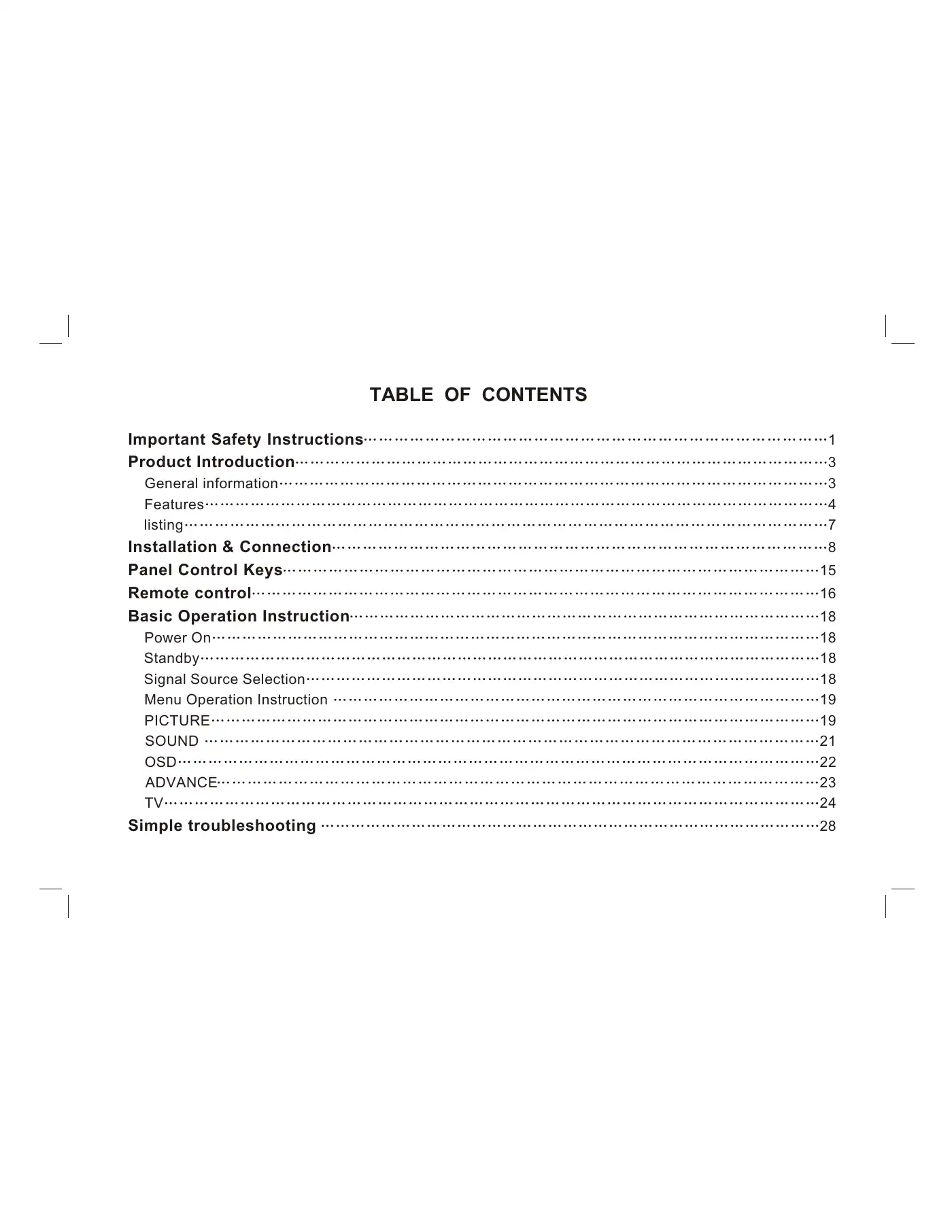 Haier L24F6 User Manual Manual pdf 1 page image