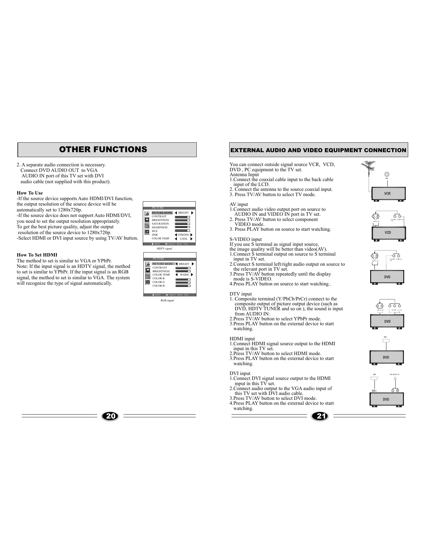 Haier LC-2710D Operating Instructions Manual Manual pdf 12 page image