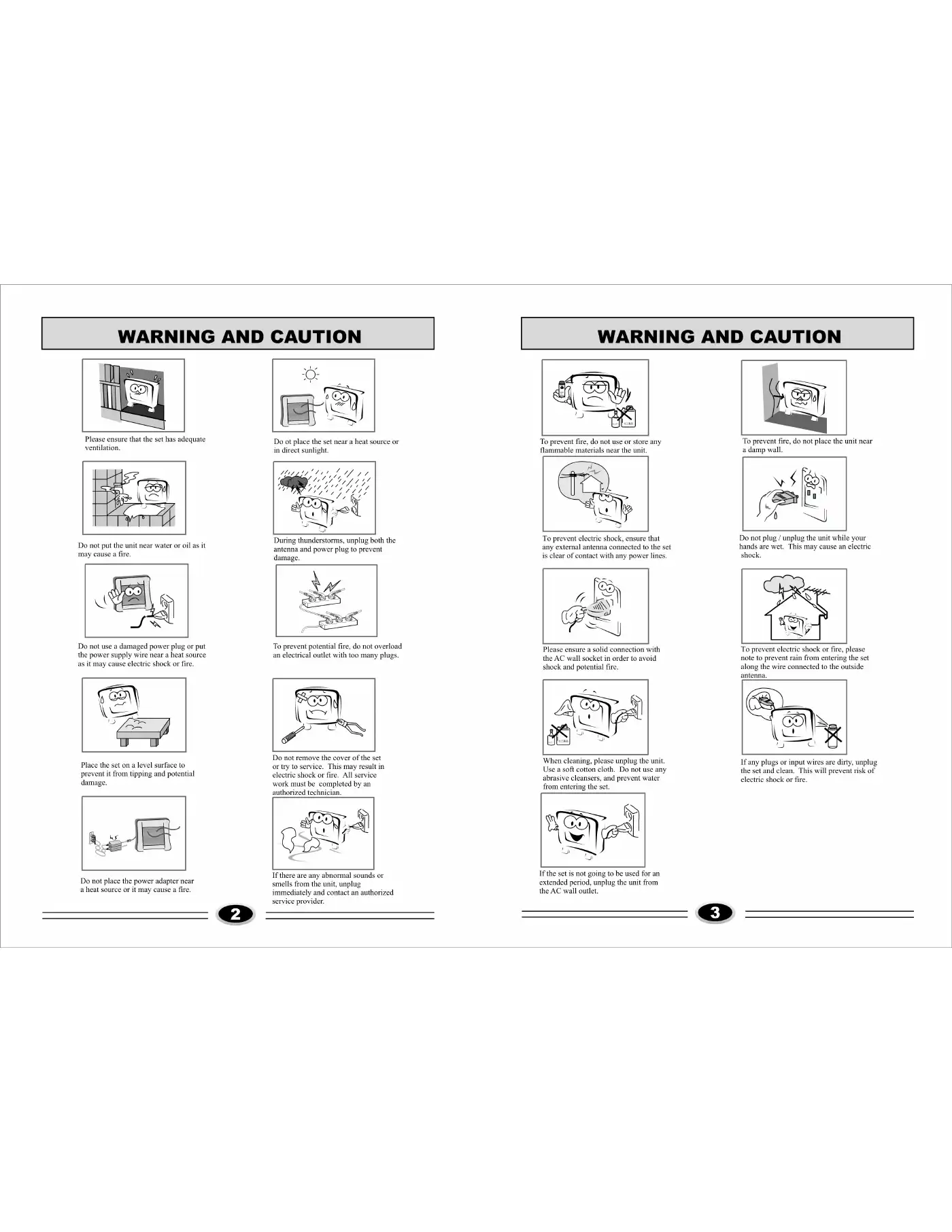 Haier LC-2710D Operating Instructions Manual Manual pdf 3 page image
