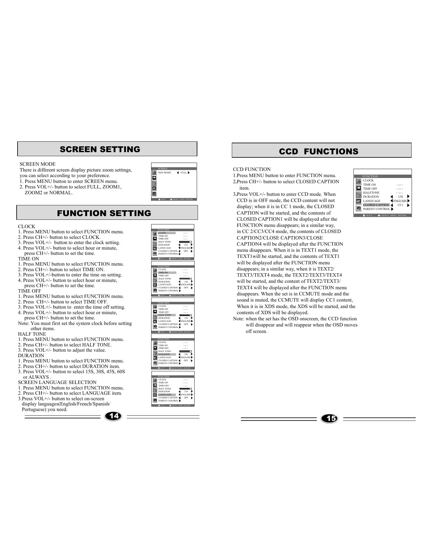 Haier LC-2710D Operating Instructions Manual Manual pdf 9 page image