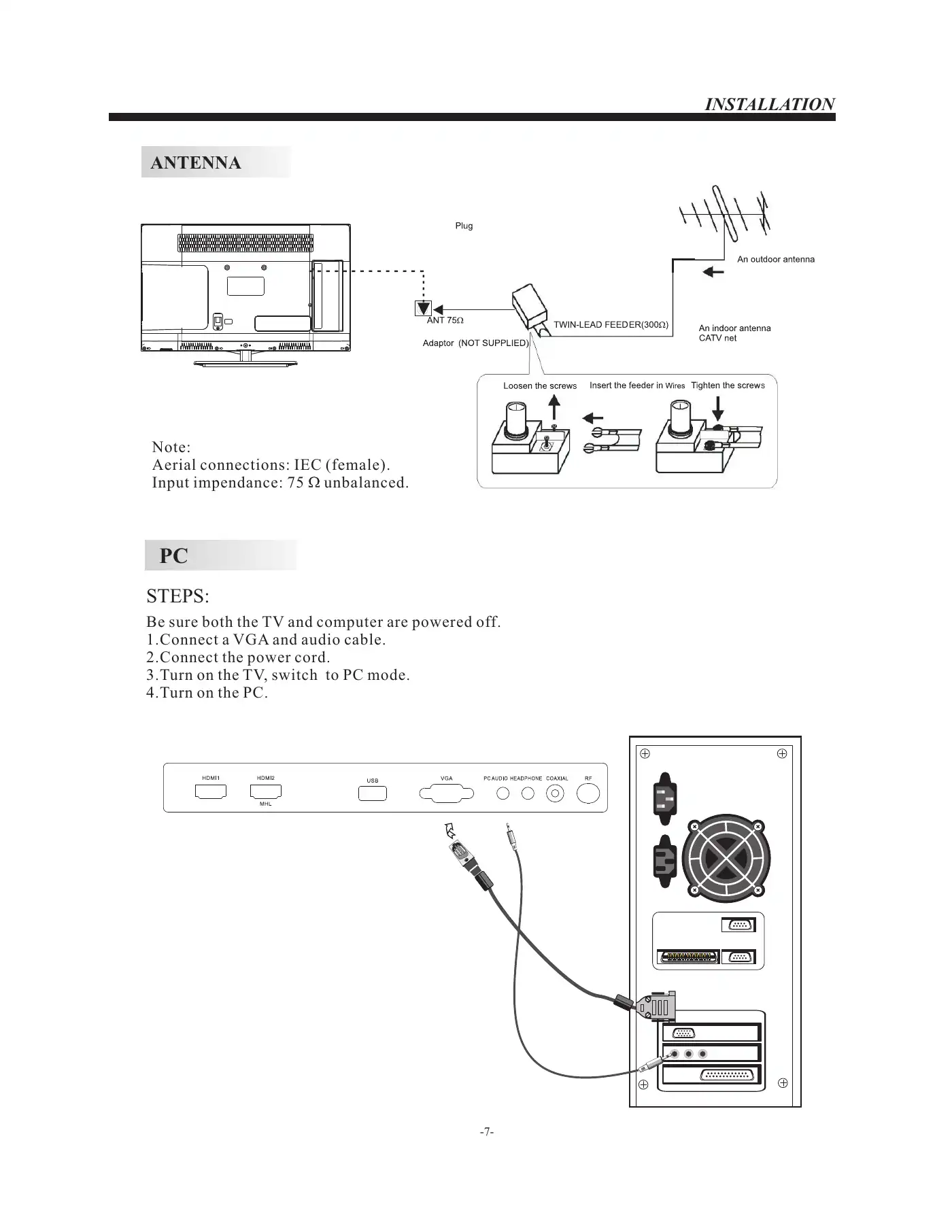 Haier LE24F33800 User Manual Manual pdf 8 page image