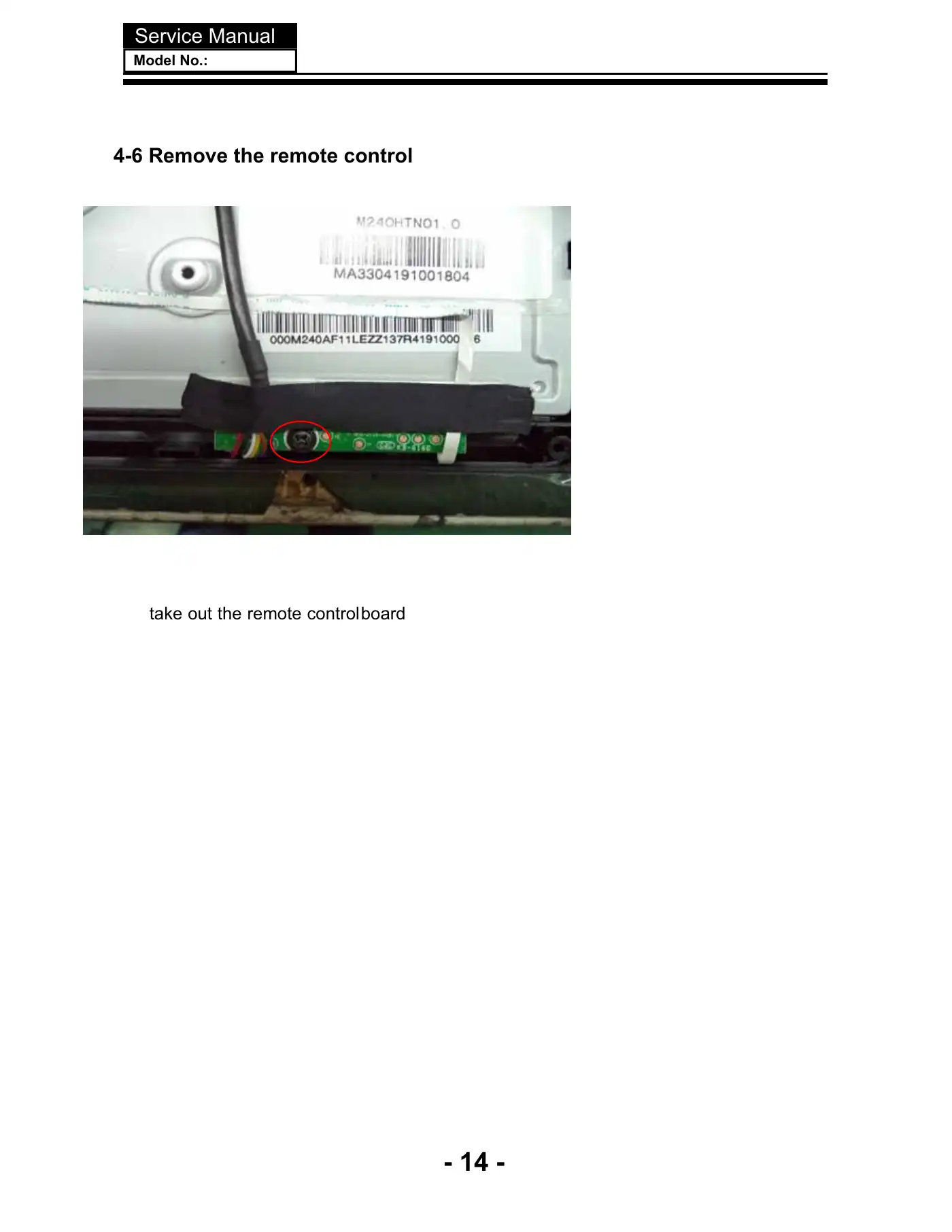 Haier LEC24B3320 Service Manual Manual pdf 15 page image