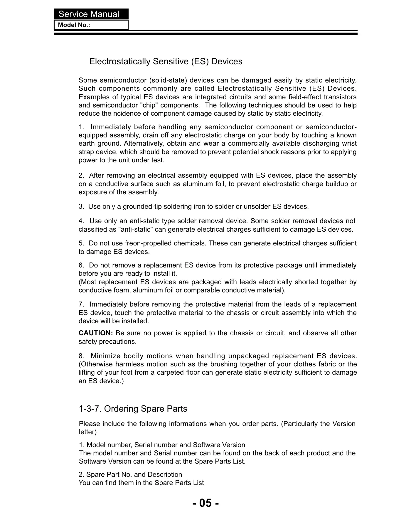 Haier LEC24B3320 Service Manual Manual pdf 6 page image