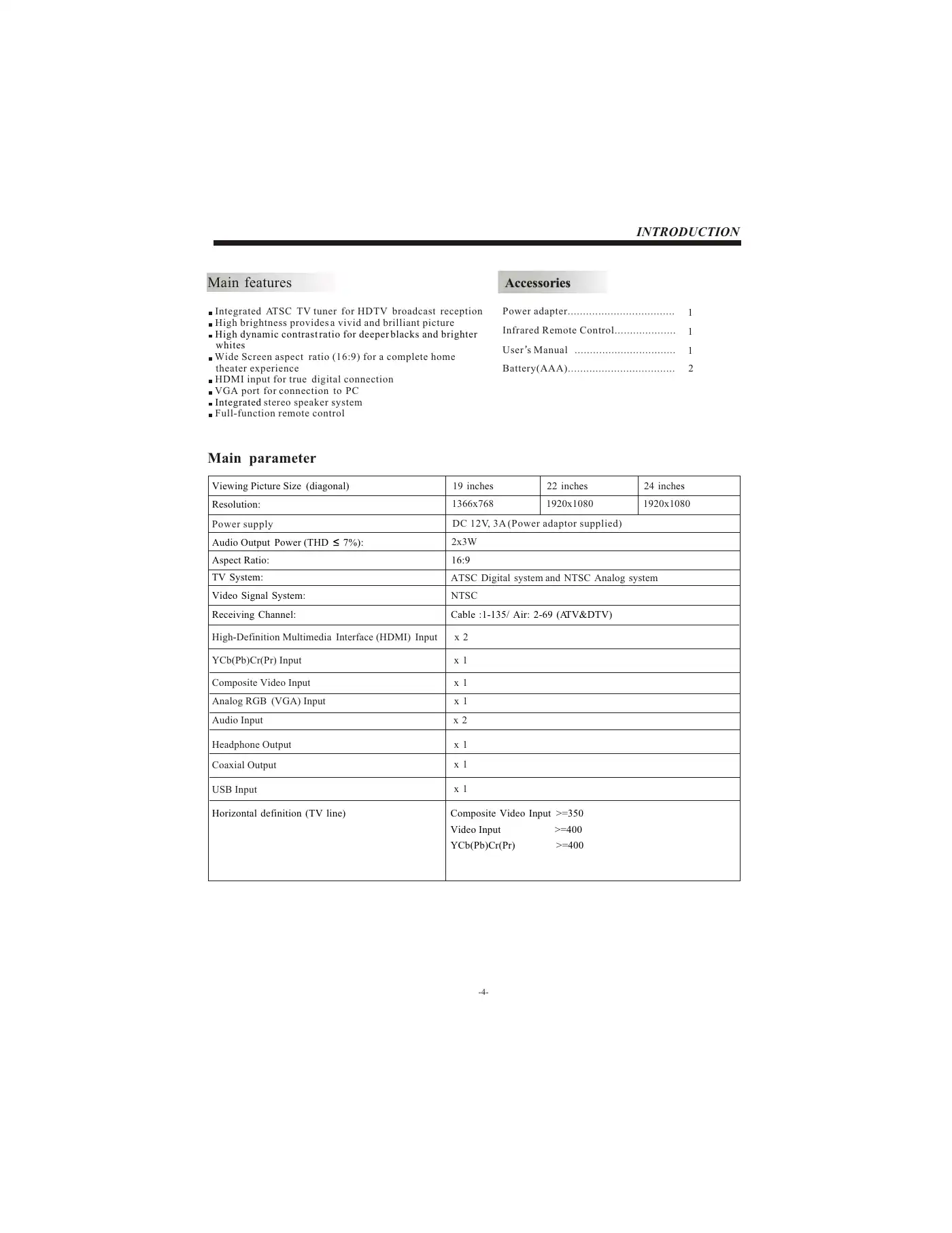Haier LE19B13200 Owner's Manual Manual pdf 5 page image