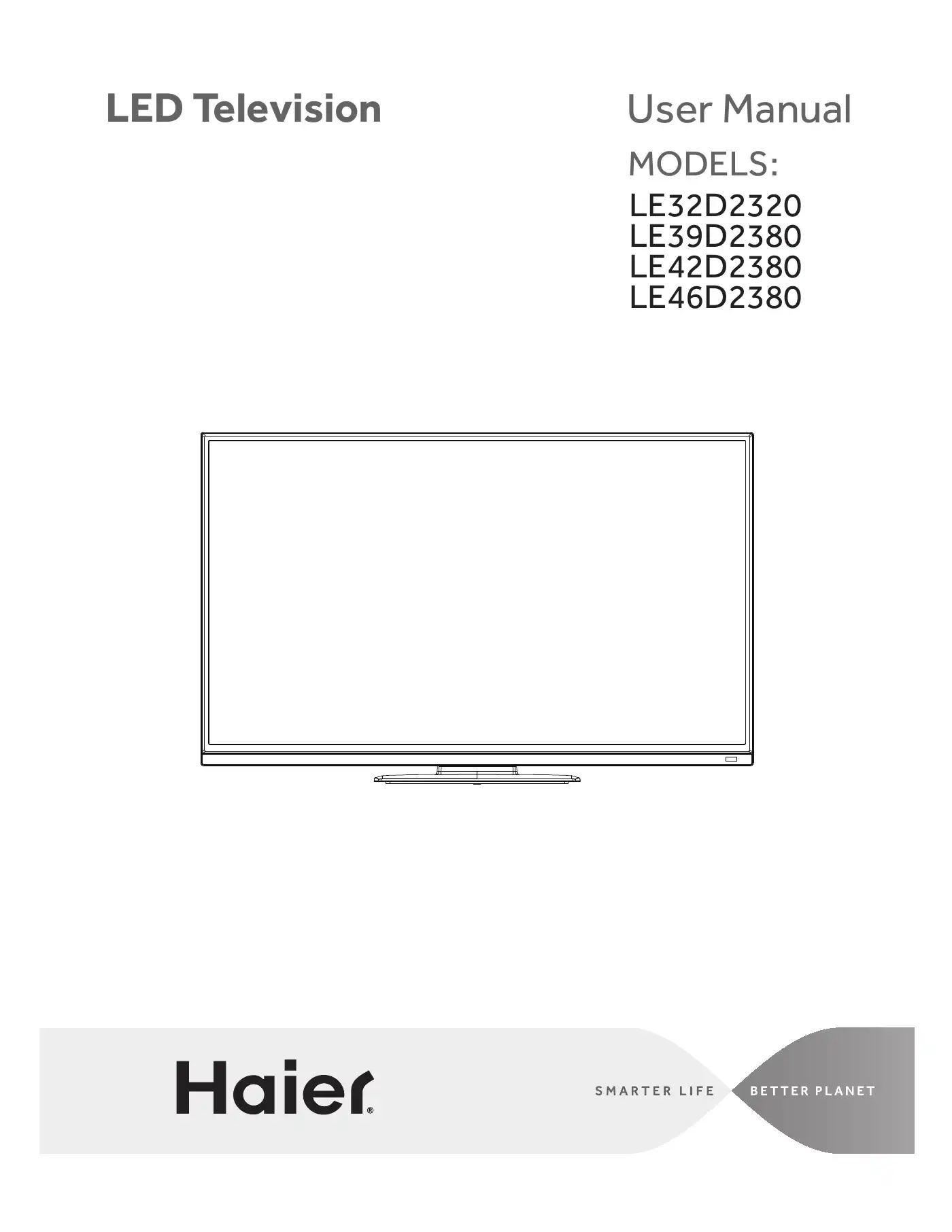 Haier LE32D2320 User Manual Manual pdf 1 page image