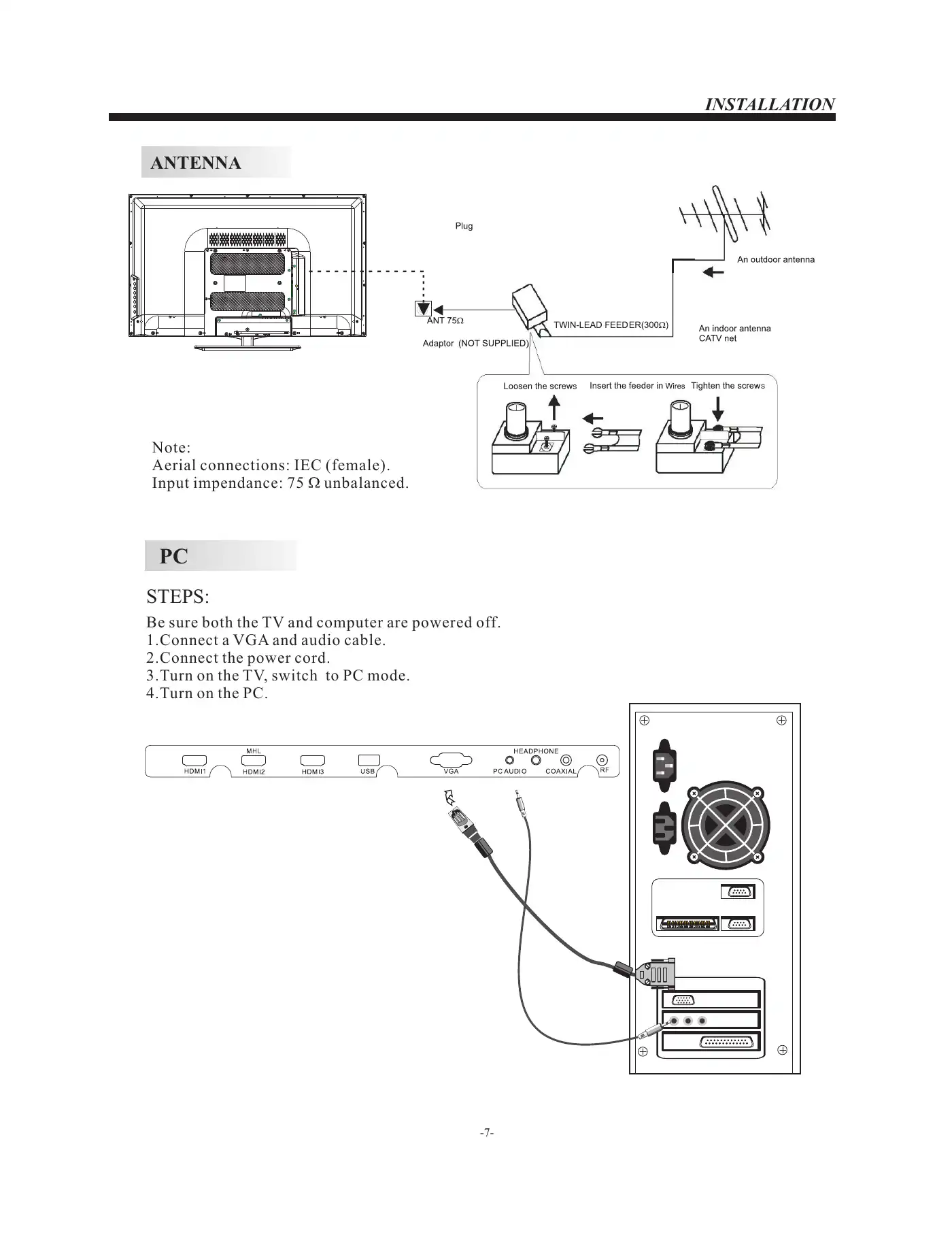 Haier LE32F32200 User Manual Manual pdf 8 page image