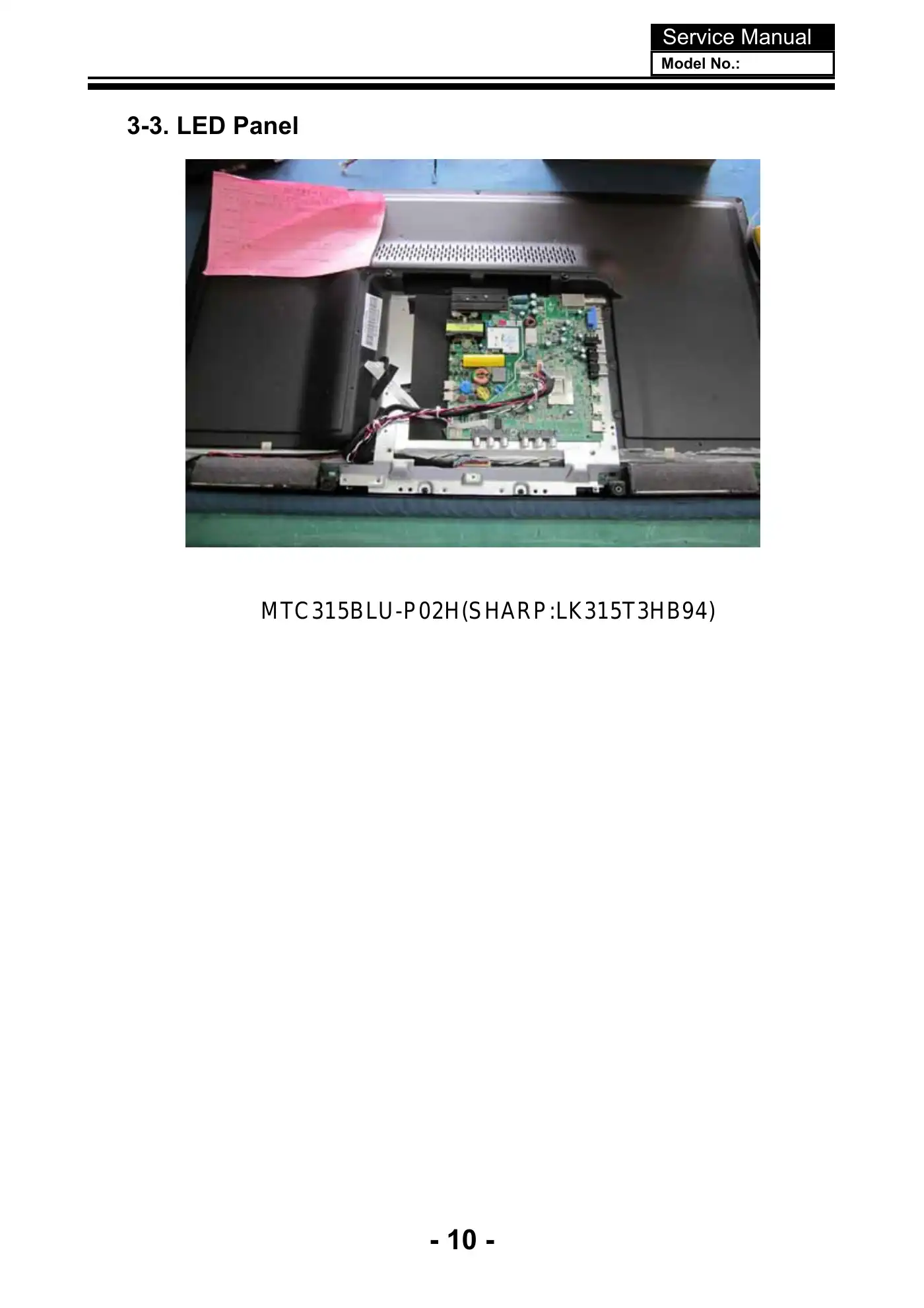 Haier LE32F32200 Service Manual Manual pdf 11 page image