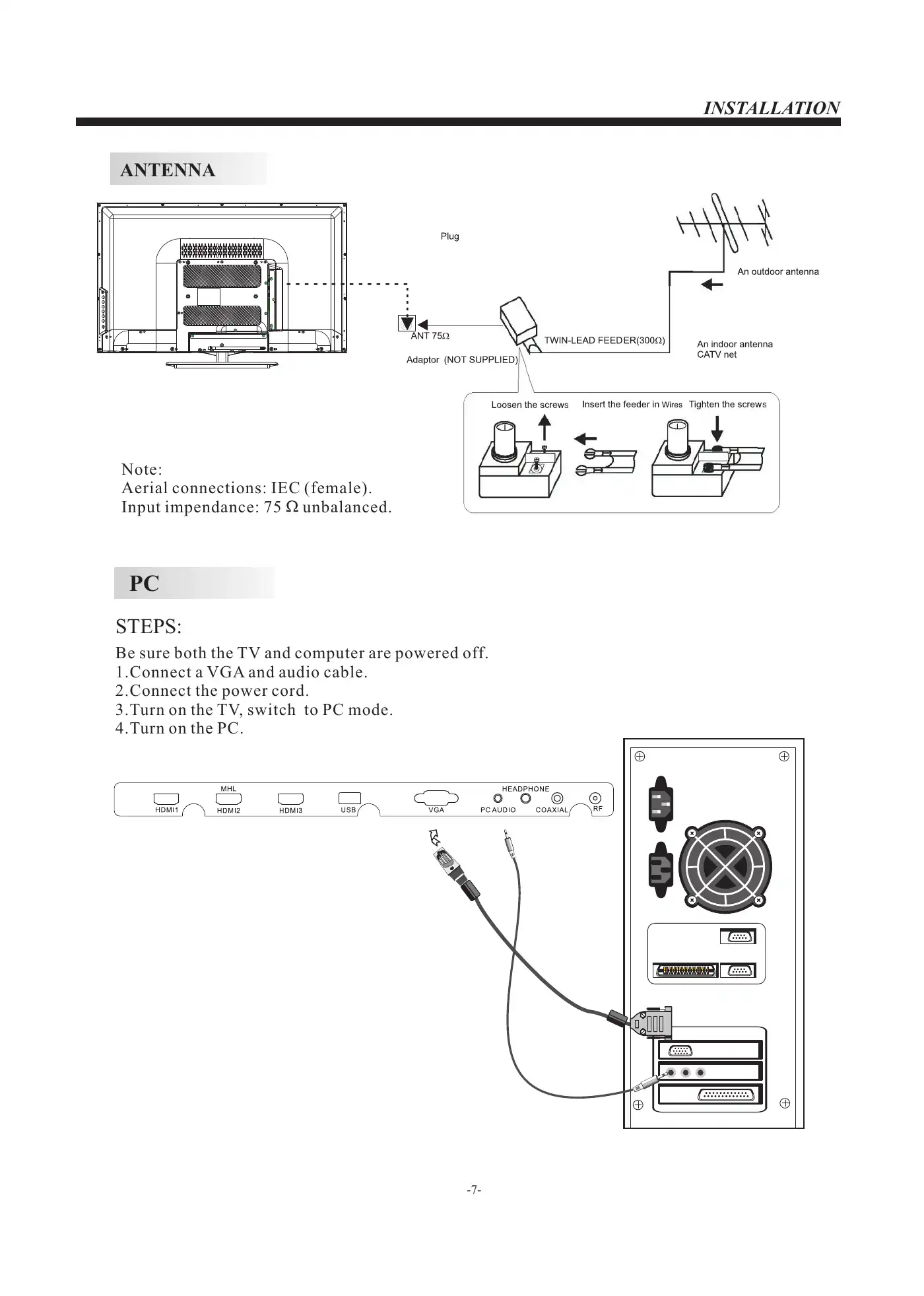 Haier LE32F32200A User Manual Manual pdf 8 page image