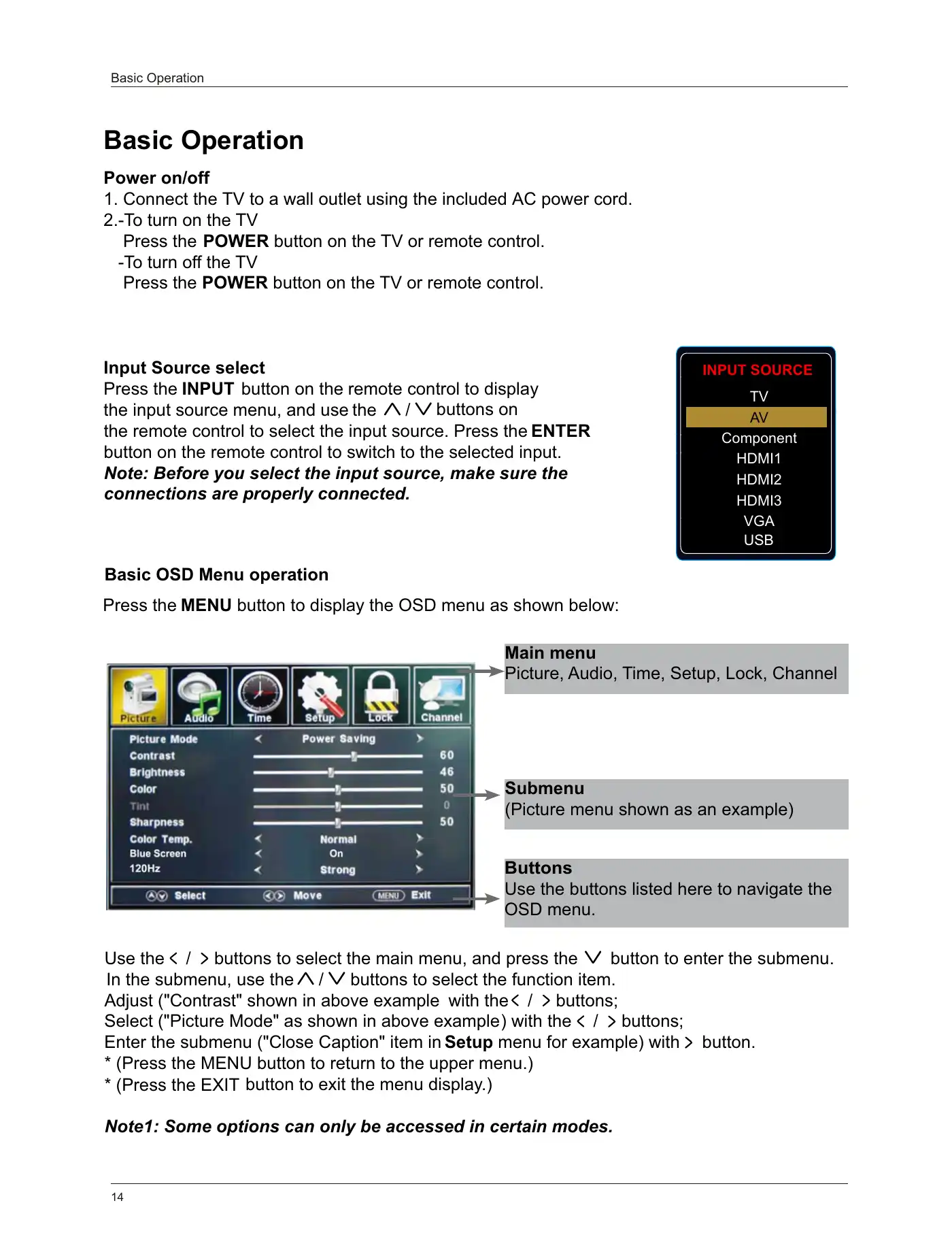 Haier LE55B1381 Owner's Manual Manual pdf 16 page image