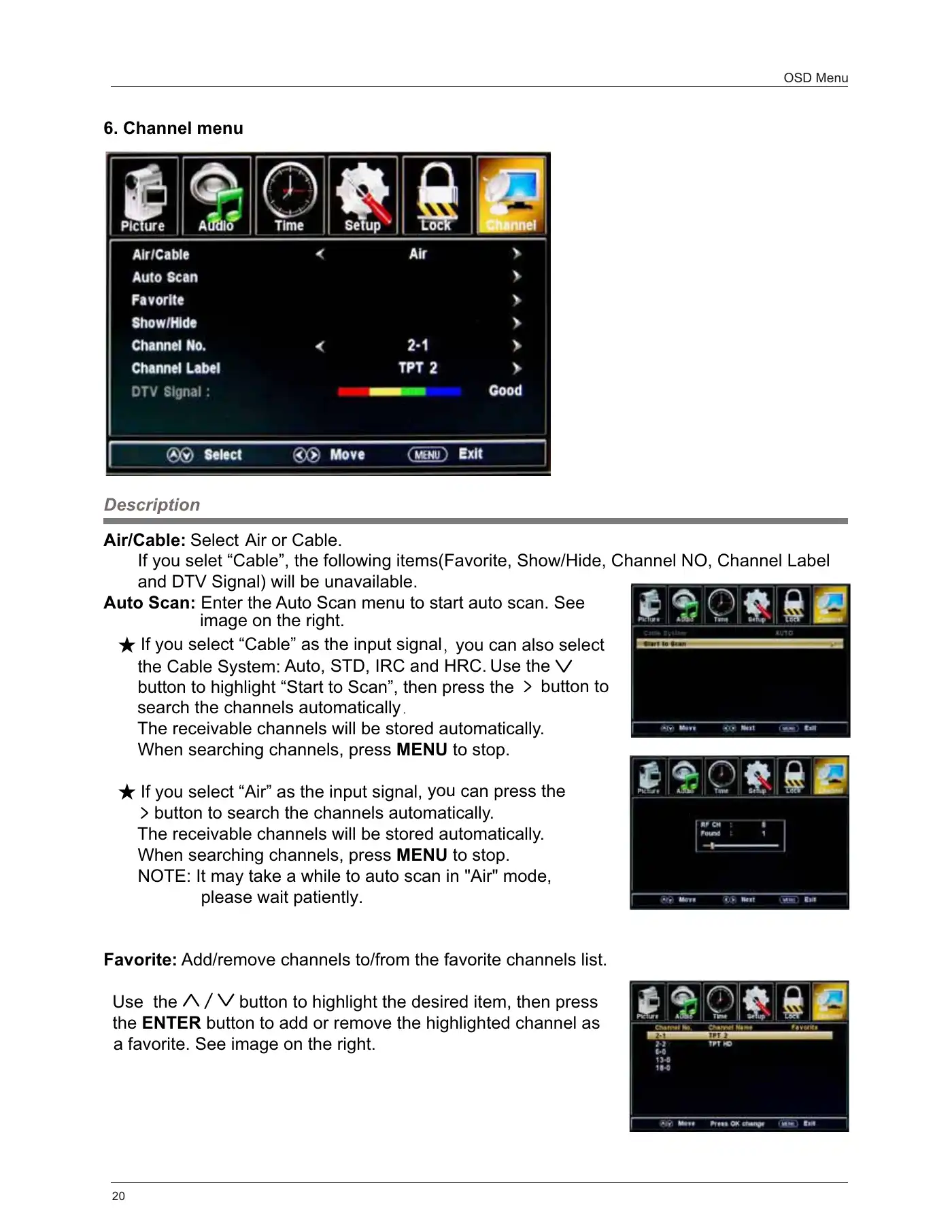 Haier LE55B1381 Owner's Manual Manual pdf 22 page image